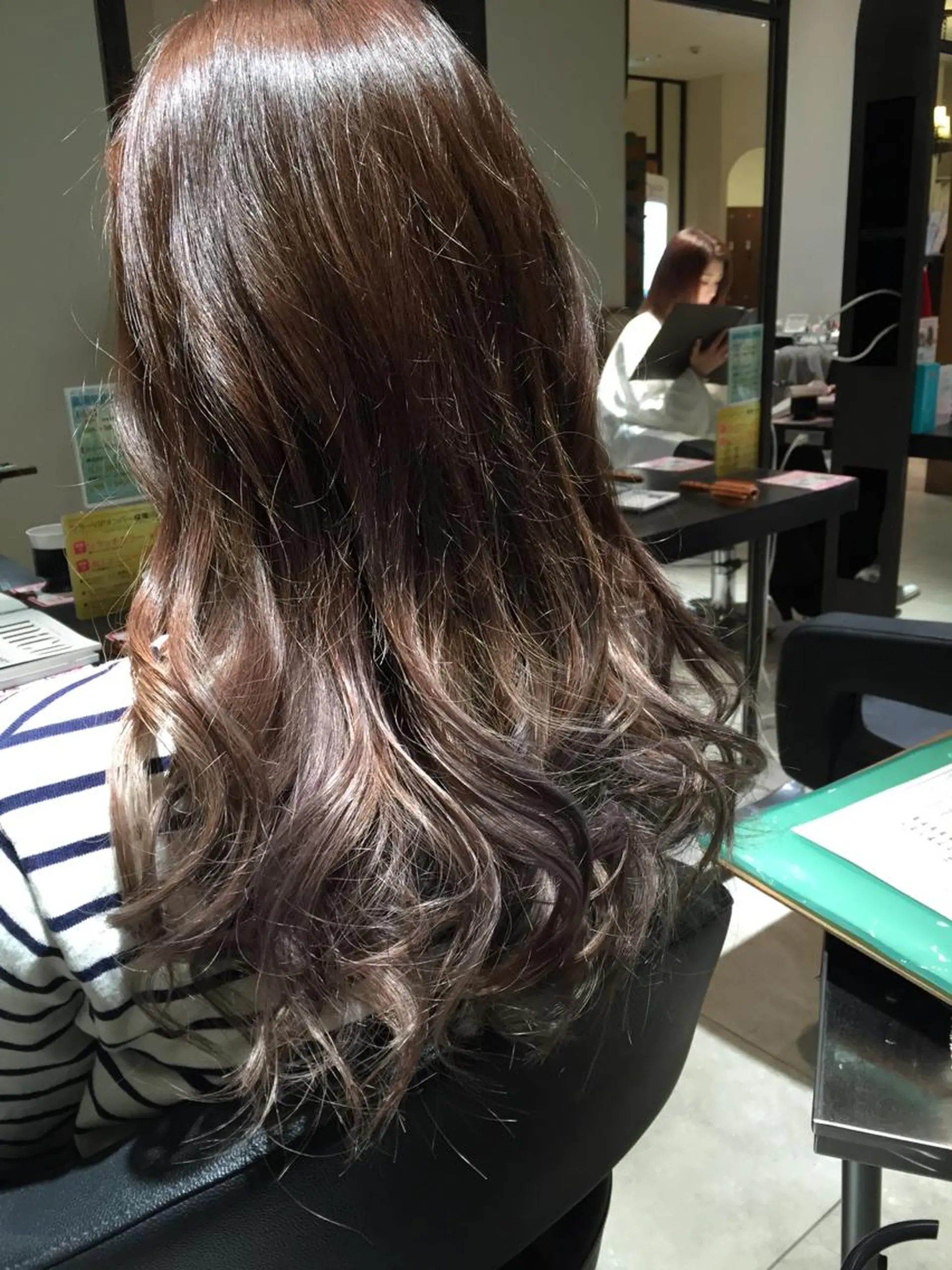 セミロング ロング カラー アッシュ グラデーションカラー colorshair 田宮店/大岡亮介のヘアスタイル