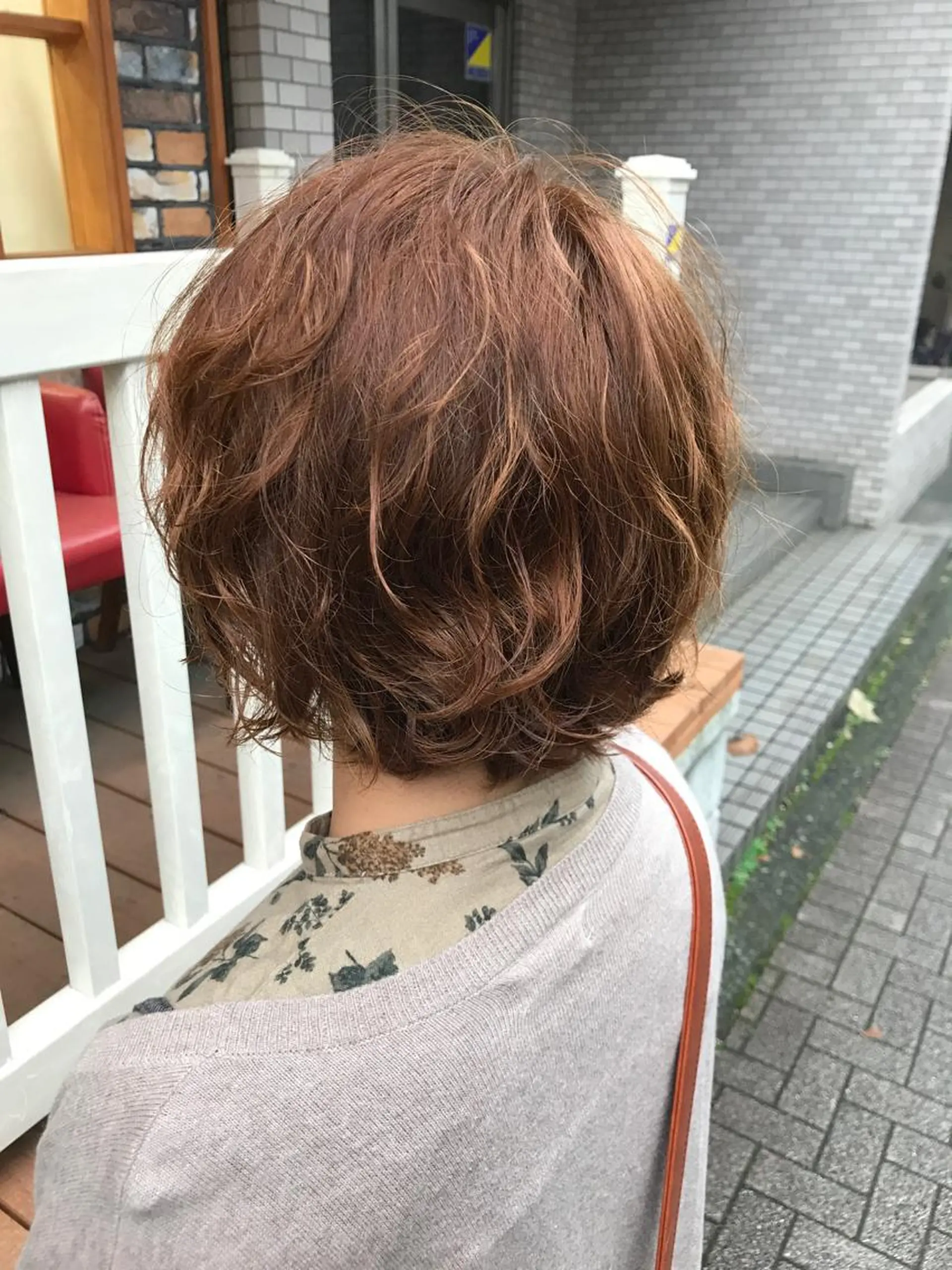 ショート カラー パーマ 平尾 拓也のヘアスタイル