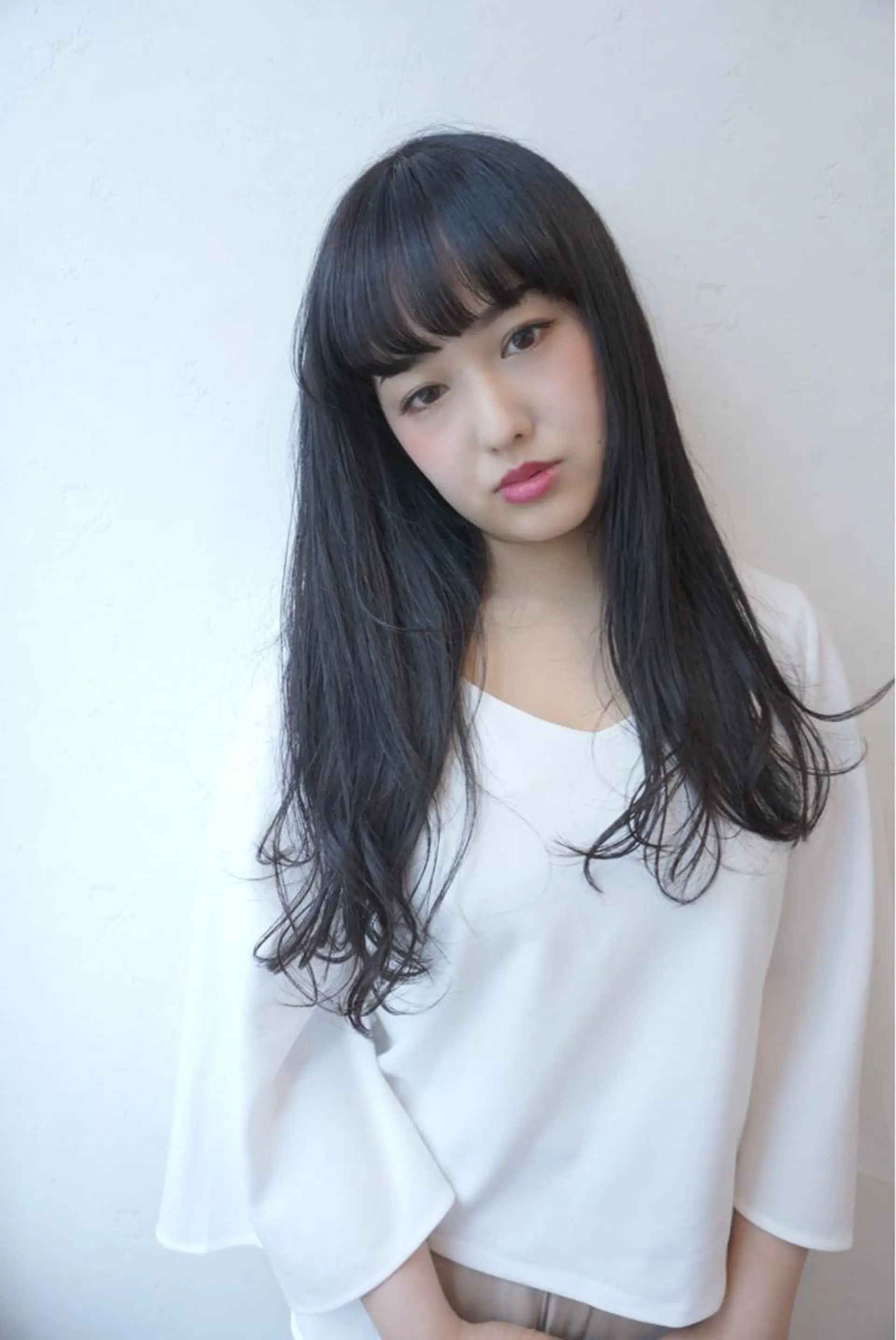 カラー 黒髪 ブルーカラー ブルーブラック TOWA 野村　コウダイのヘアスタイル