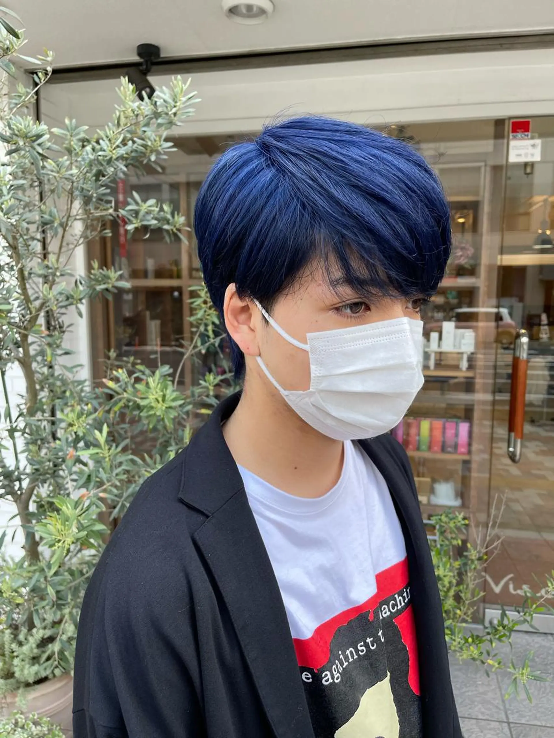 ショート カラー ネイビーカラー カット ヘアカラー トリートメント 船橋🔸髪質改善 🔸艶髪カラー/蓮のヘアスタイル