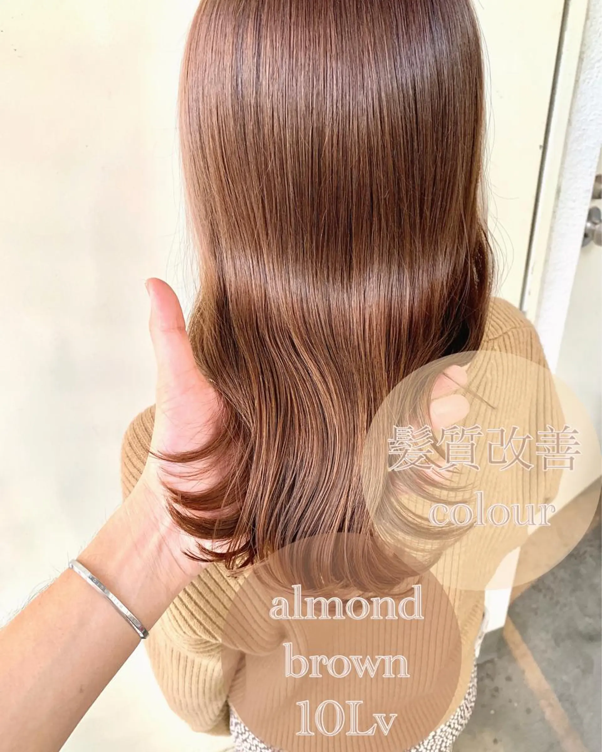 セミロング カラー パーマ ヘアアレンジ セミロングパーマ アディクシーカラー アクアカラー バレイヤージュ ブリーチ ヘアカラー Zina福岡天神店 艶髪/レイヤー/小顔のヘアスタイル