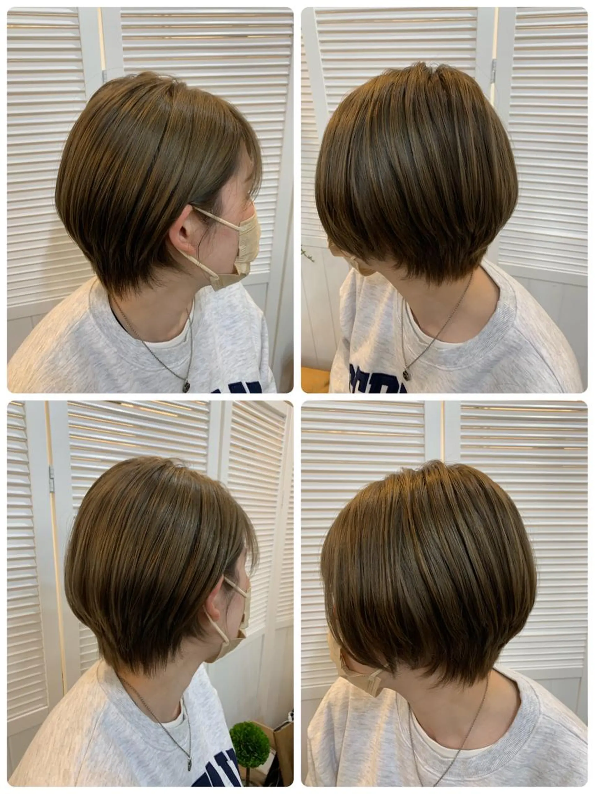 ショート カラー トリートメント しば たのヘアスタイル