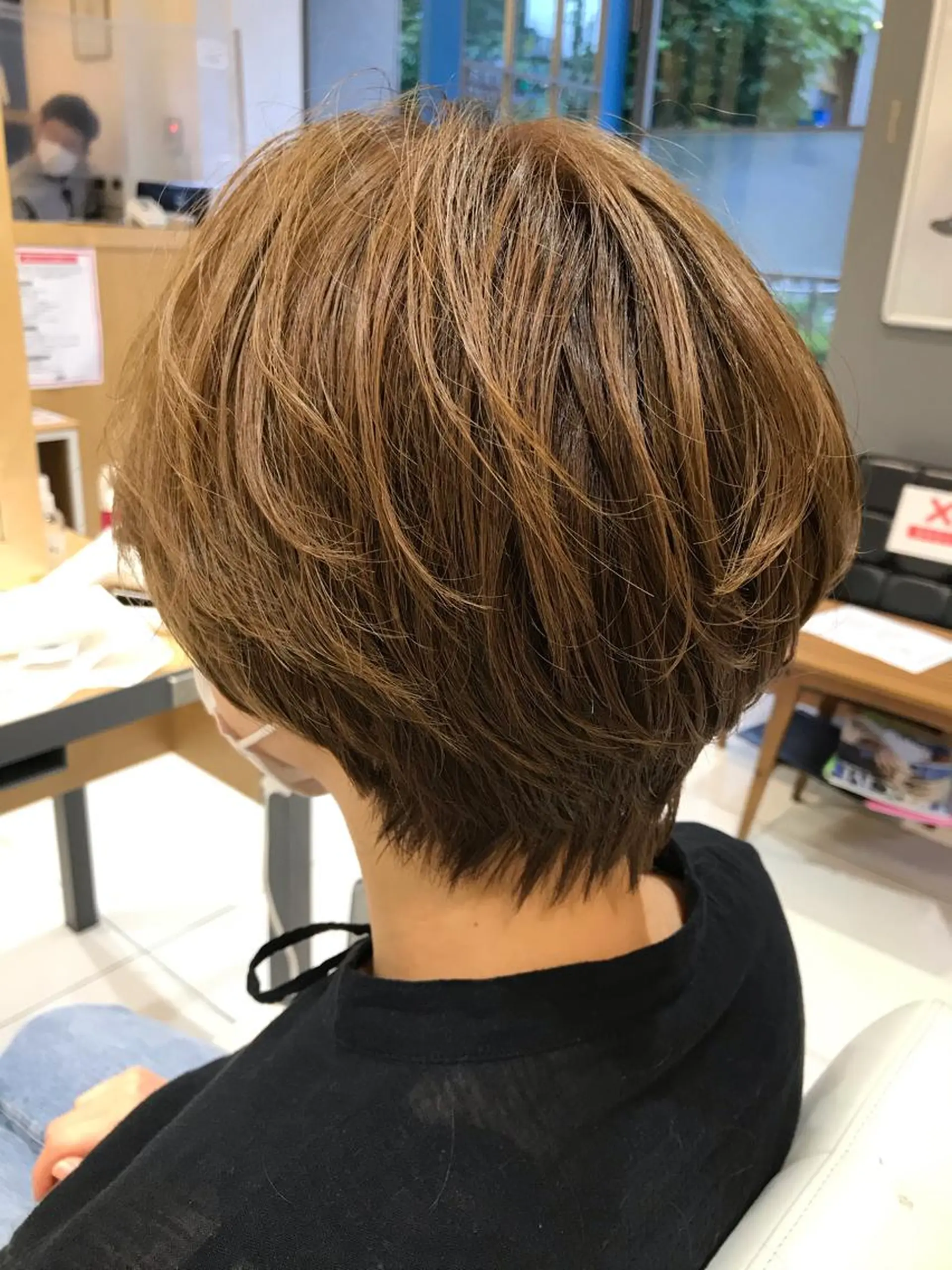 ショート カラー くびれヘア ショートヘア カットモデル大募集✨ ✨BASSA保谷店✨のヘアスタイル