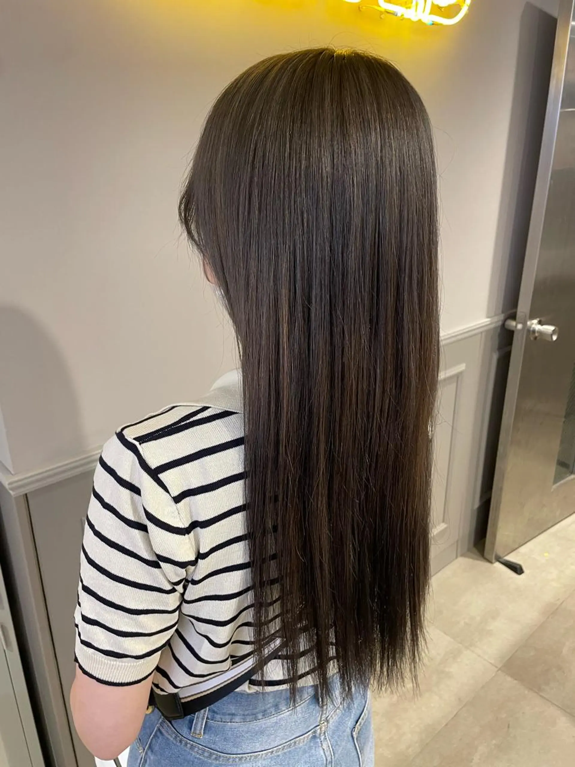 セミロング ハイトーンブロンド 横浜💞ミオのヘアスタイル