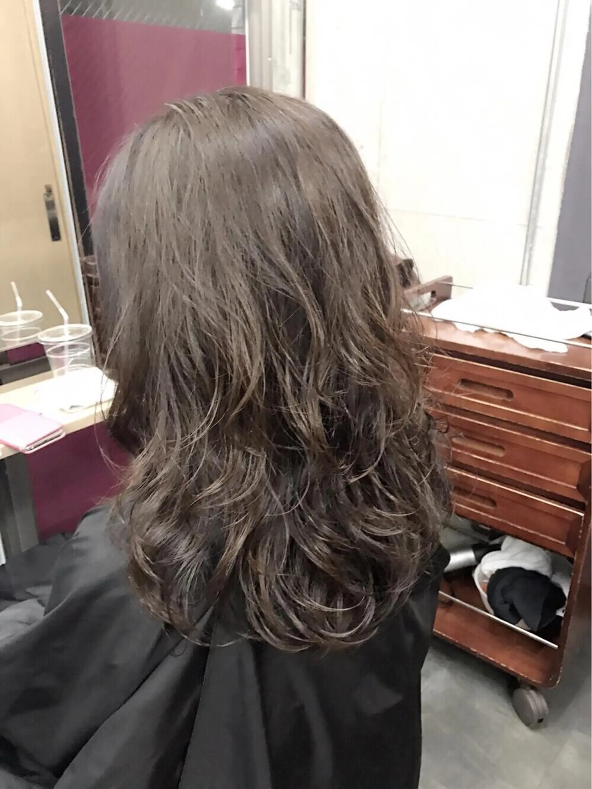 セミロング セミロングパーマ 上田 正輝のヘアスタイル