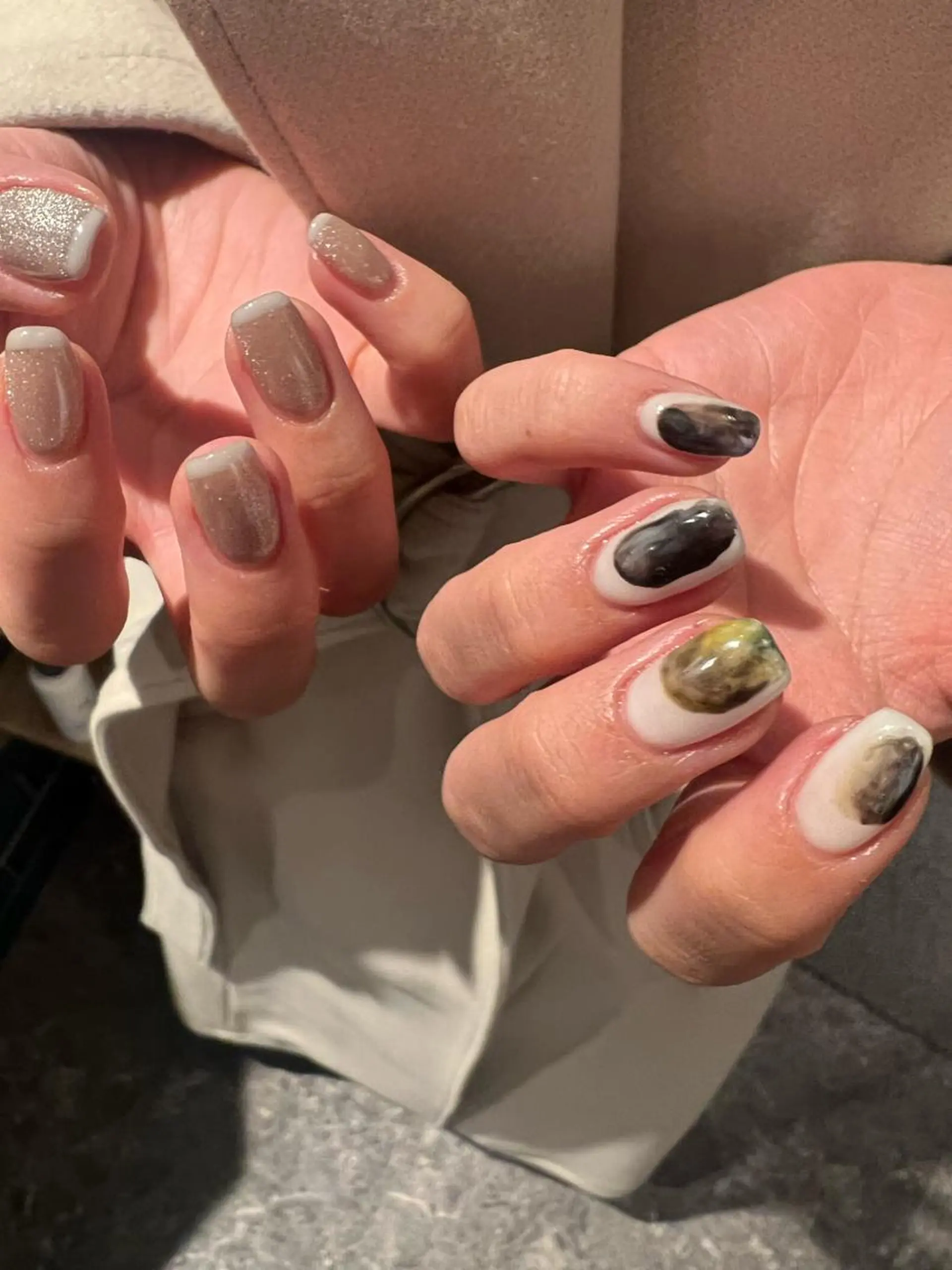 ネイル フレンチネイル キラキラネイル ヘアメイクネイリスト 💄💅hidemiのネイルデザイン