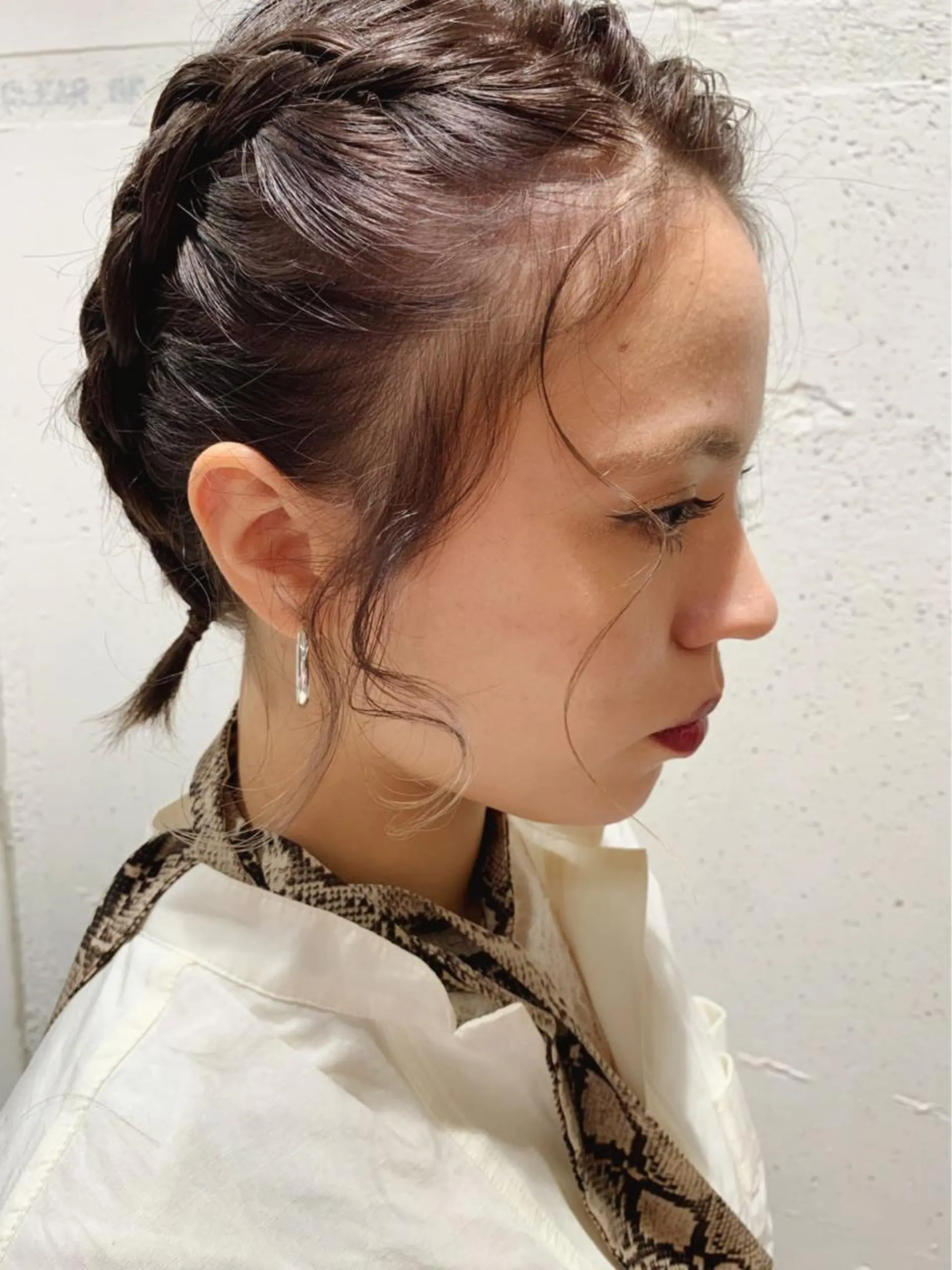 ミディアム アッシュ ヘアカラー 松本 夏海のヘアスタイル