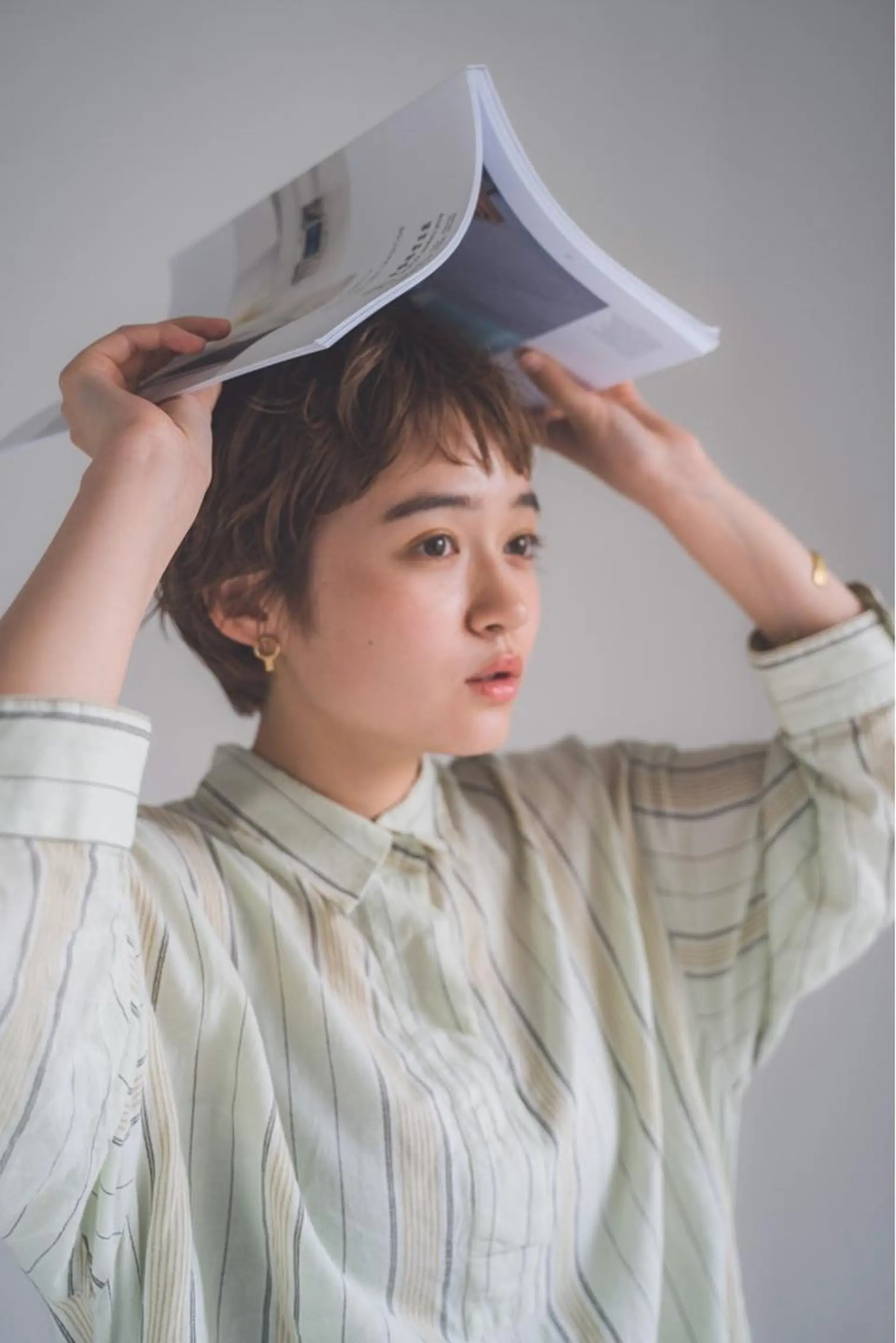 ショート パーマ THE DAY所属・AKI HASHIMOTOのヘアスタイル