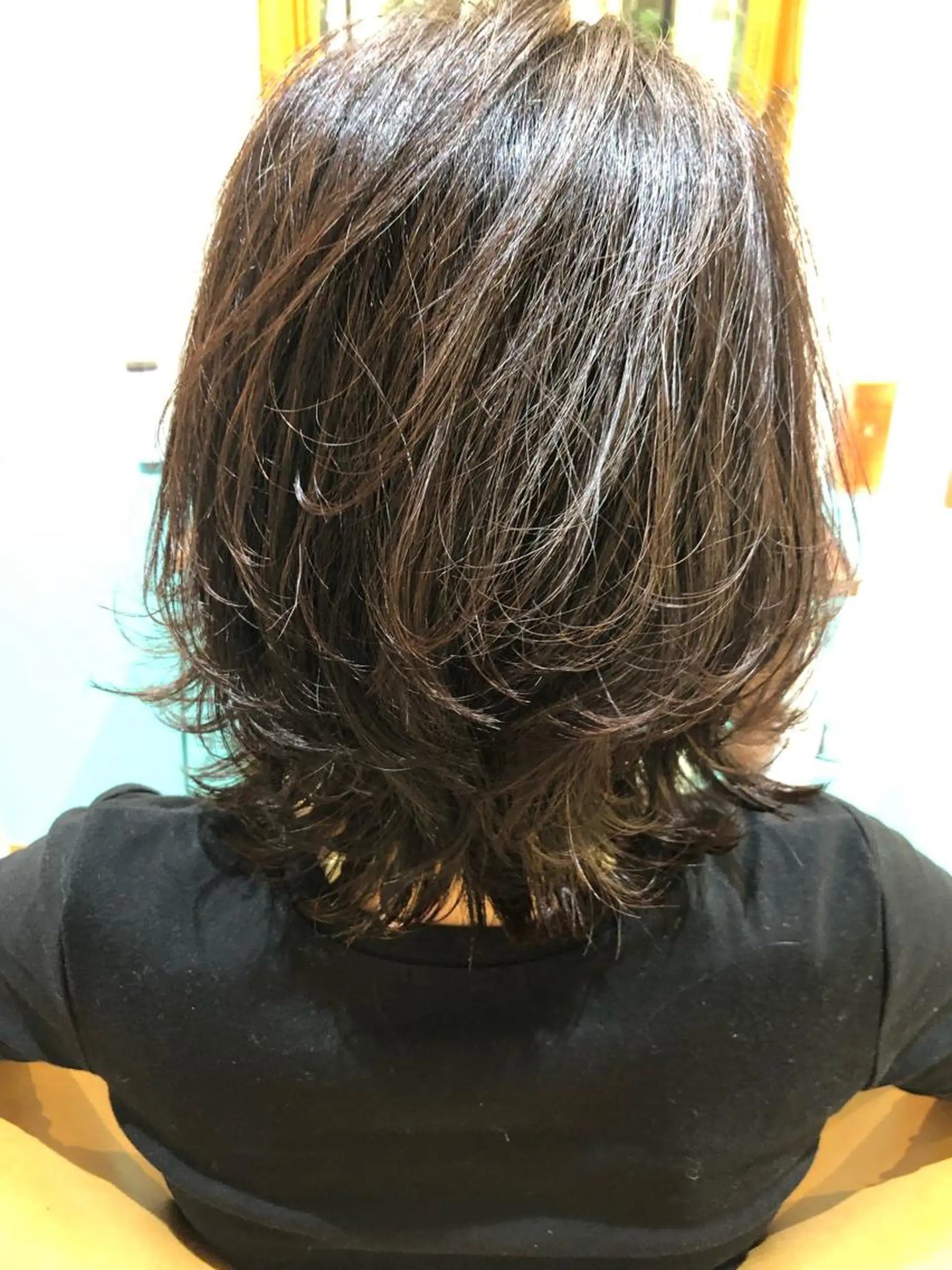 ショート カラー カット 縮毛矯正 トリートメント ボブ韓国風レイヤー 髪質改善/畠中ケントのヘアスタイル