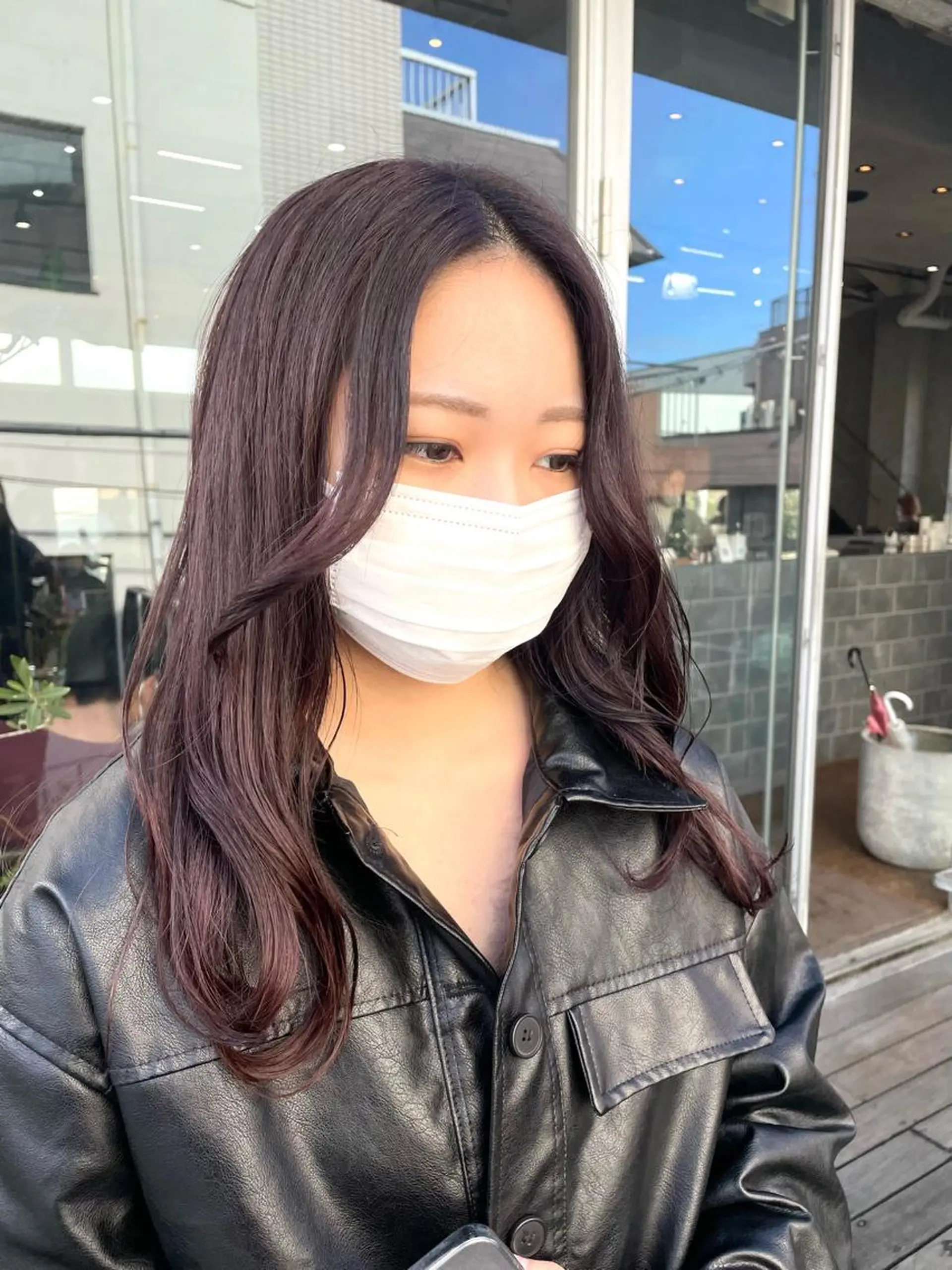 ロング 顔まわりレイヤー🎀 くぼやま　みおのヘアスタイル