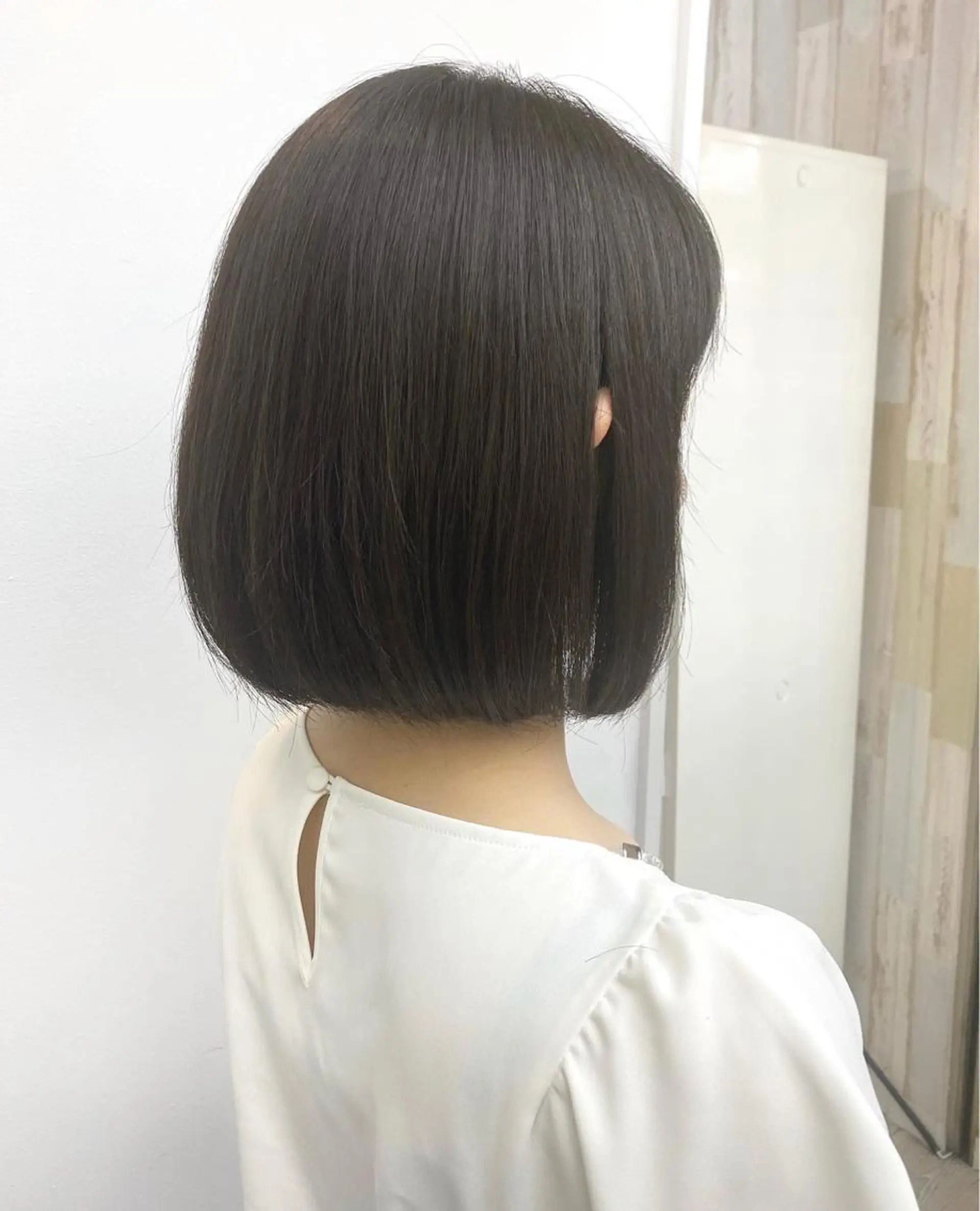 ショート ボブ 縮毛矯正 トリートメント カット ヘアカラー トリートメント B3  SHARE SALON【ビースリーシェアサロン】所属・☀️透明感color KURO☀️のヘアスタイル