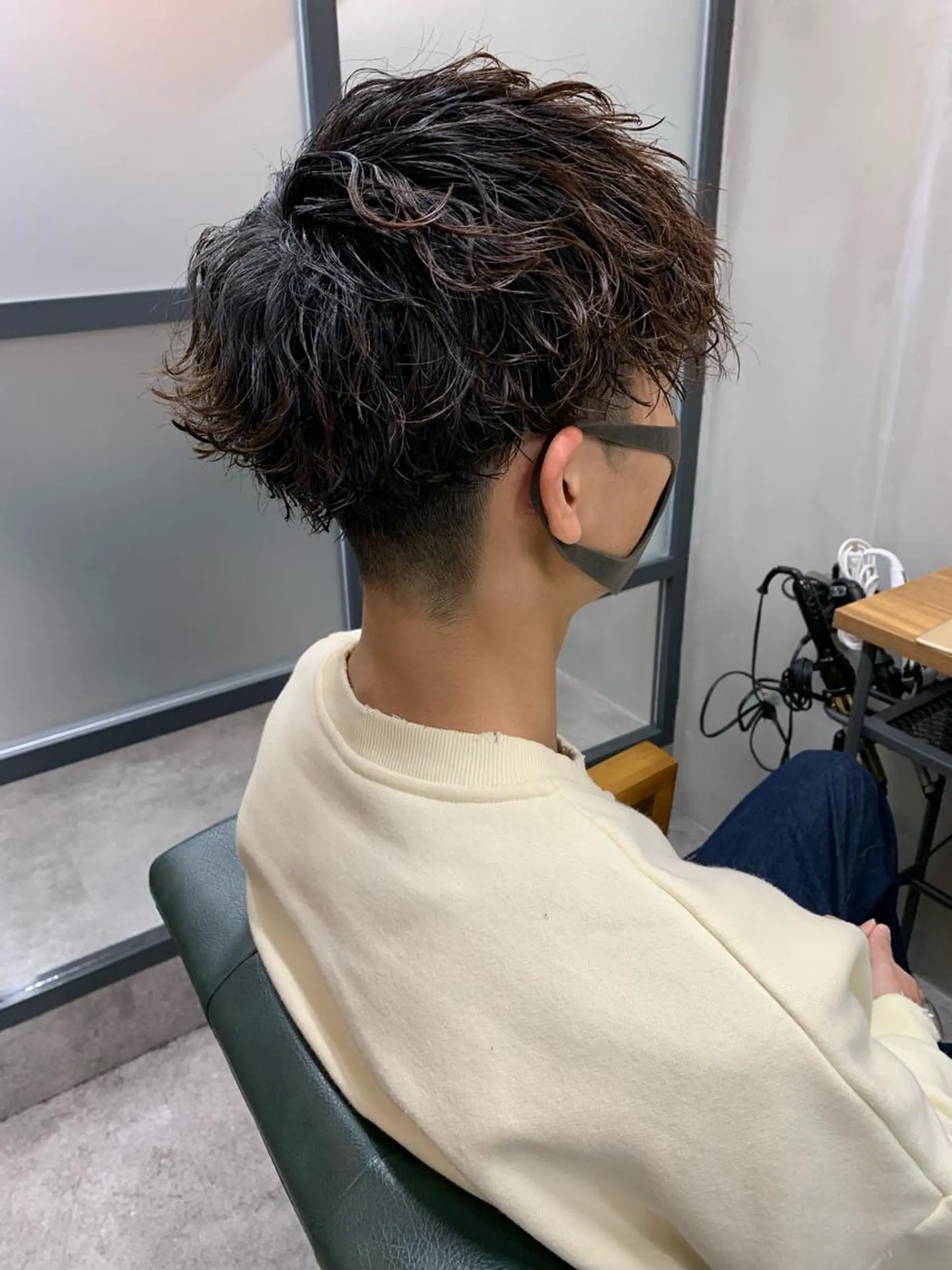 ショート パーマ メンズ カット パーマ 【S.BROOM】 店長　西川徹のヘアスタイル