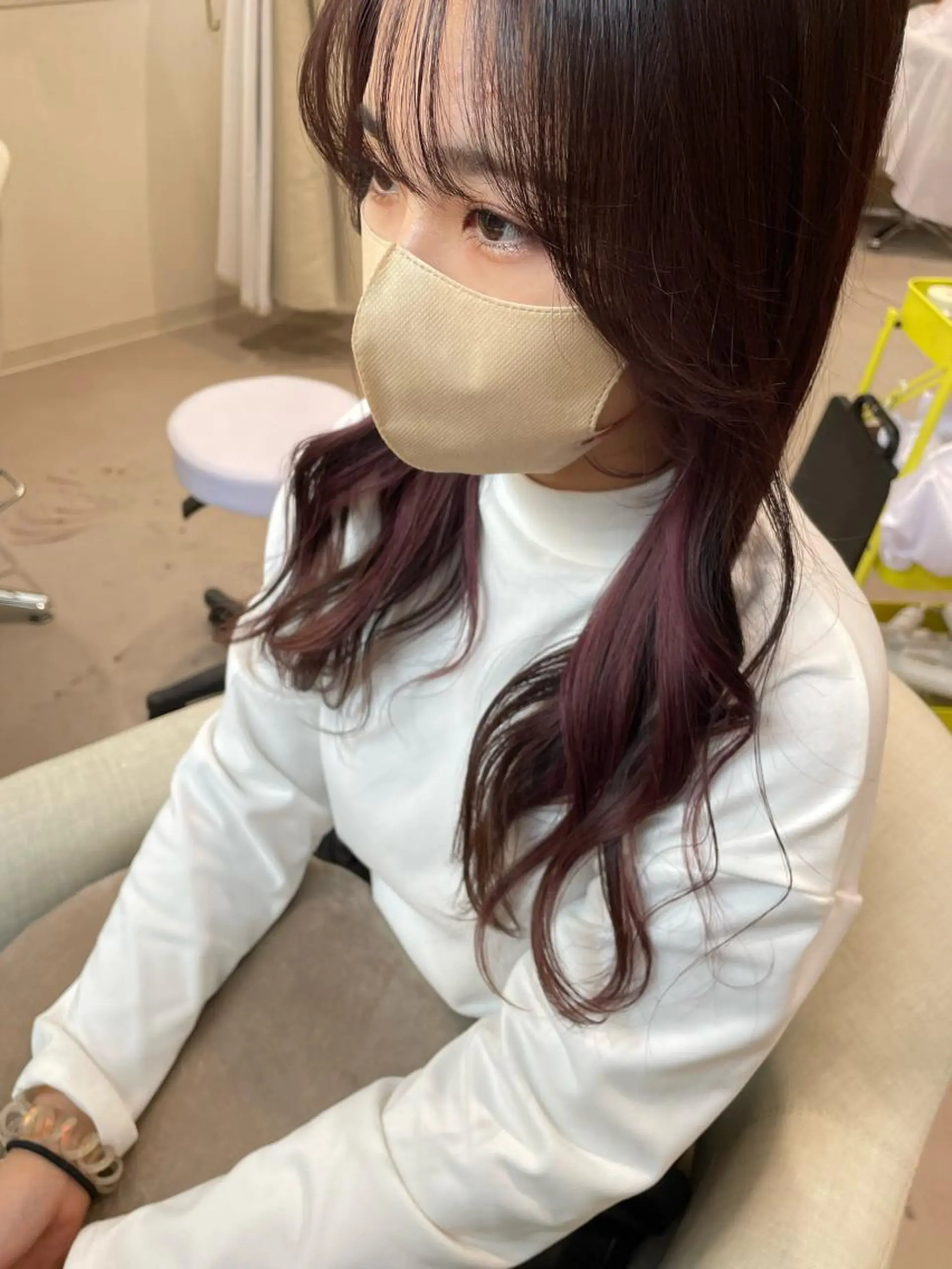 ロング 韓国風ヘア ヘアカラー トリートメント cocoluana(ココルアナ)所属・韓国風ヘア専門 🇰🇷Noaのヘアスタイル