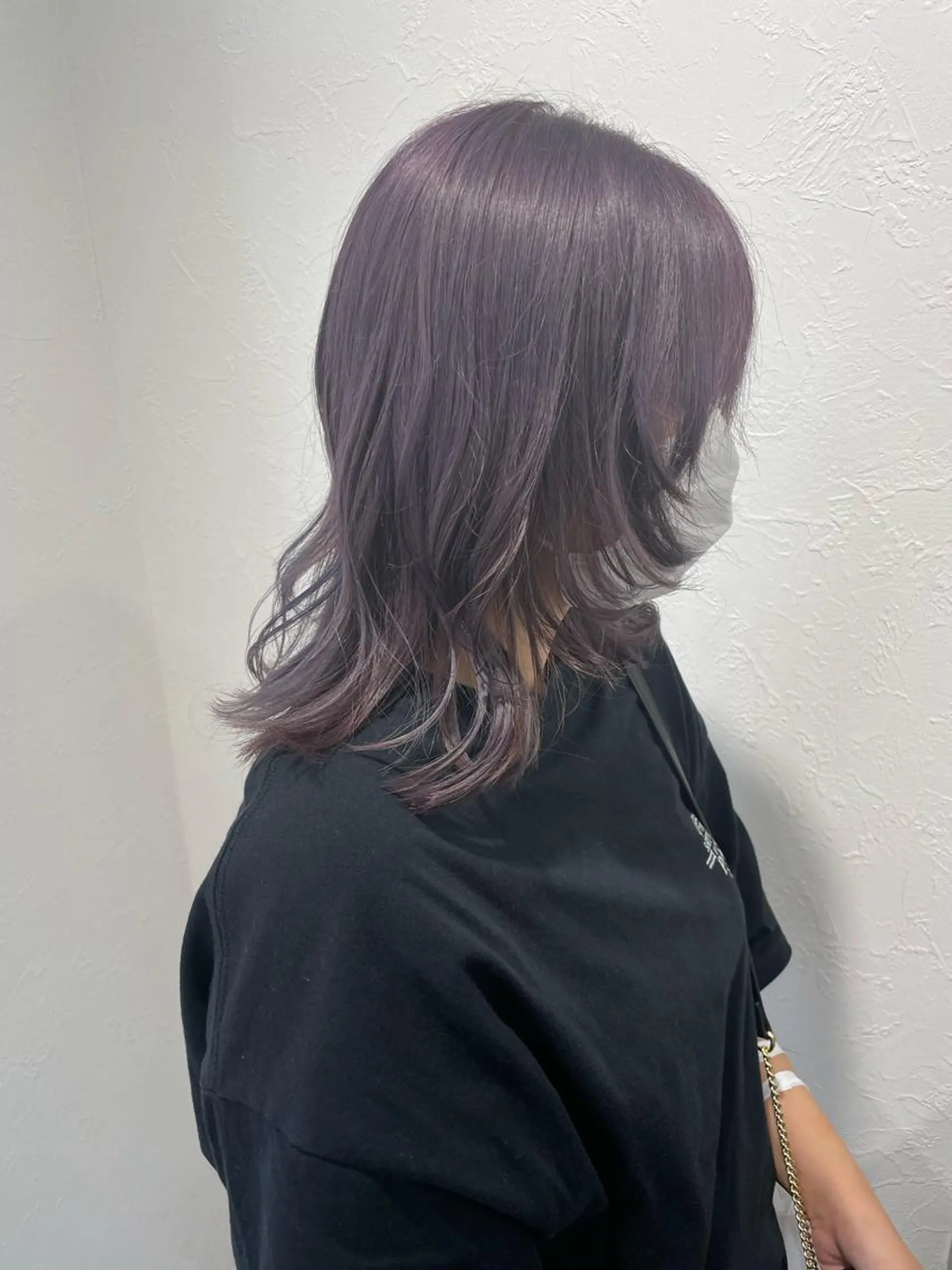 ミディアム カラー ラベンダーカラー ウルフカット ヘアカラー 2nd所属・🤍2nd🤍田所 美希のヘアスタイル