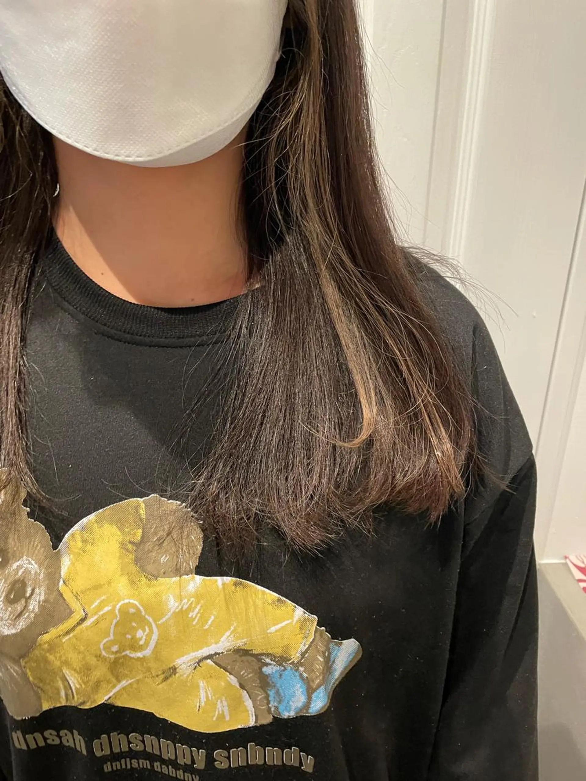 セミロング カラー ベージュカラー イヤリングカラー ホワイトベージュ ヘアカラー 中目黒🌼 🌼ハナのヘアスタイル