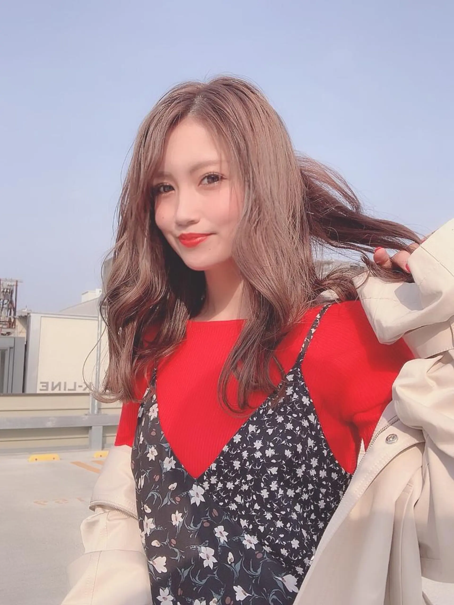 ロング カラー アッシュ ハイライトカラー ハイライト カット ヘアカラー NIFTY chiren ニフティ チレン所属・永野 成知のヘアスタイル