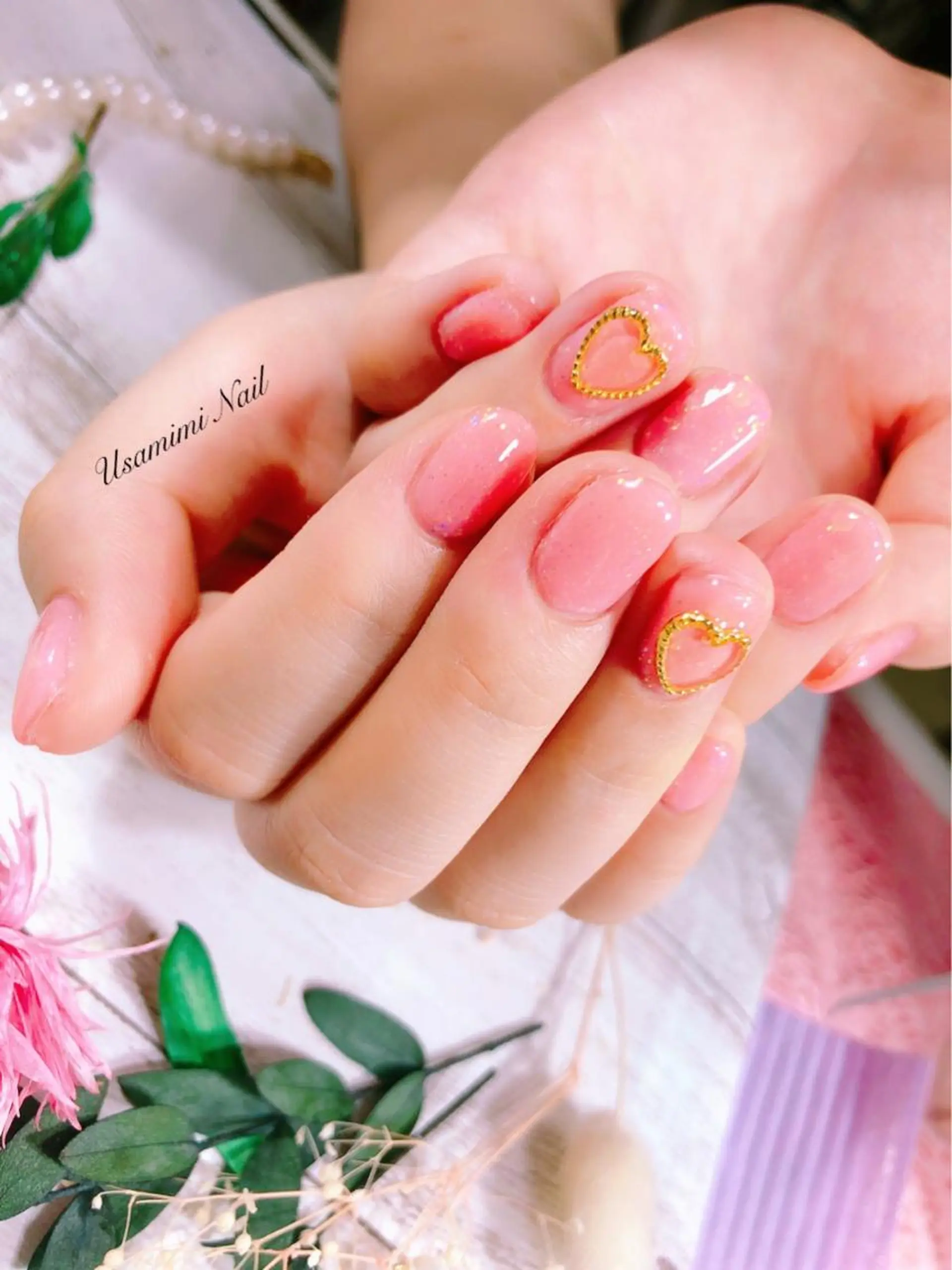 ネイル 💕🐰うさみみ🐰 💕猫と触れ合い✨のネイルデザイン