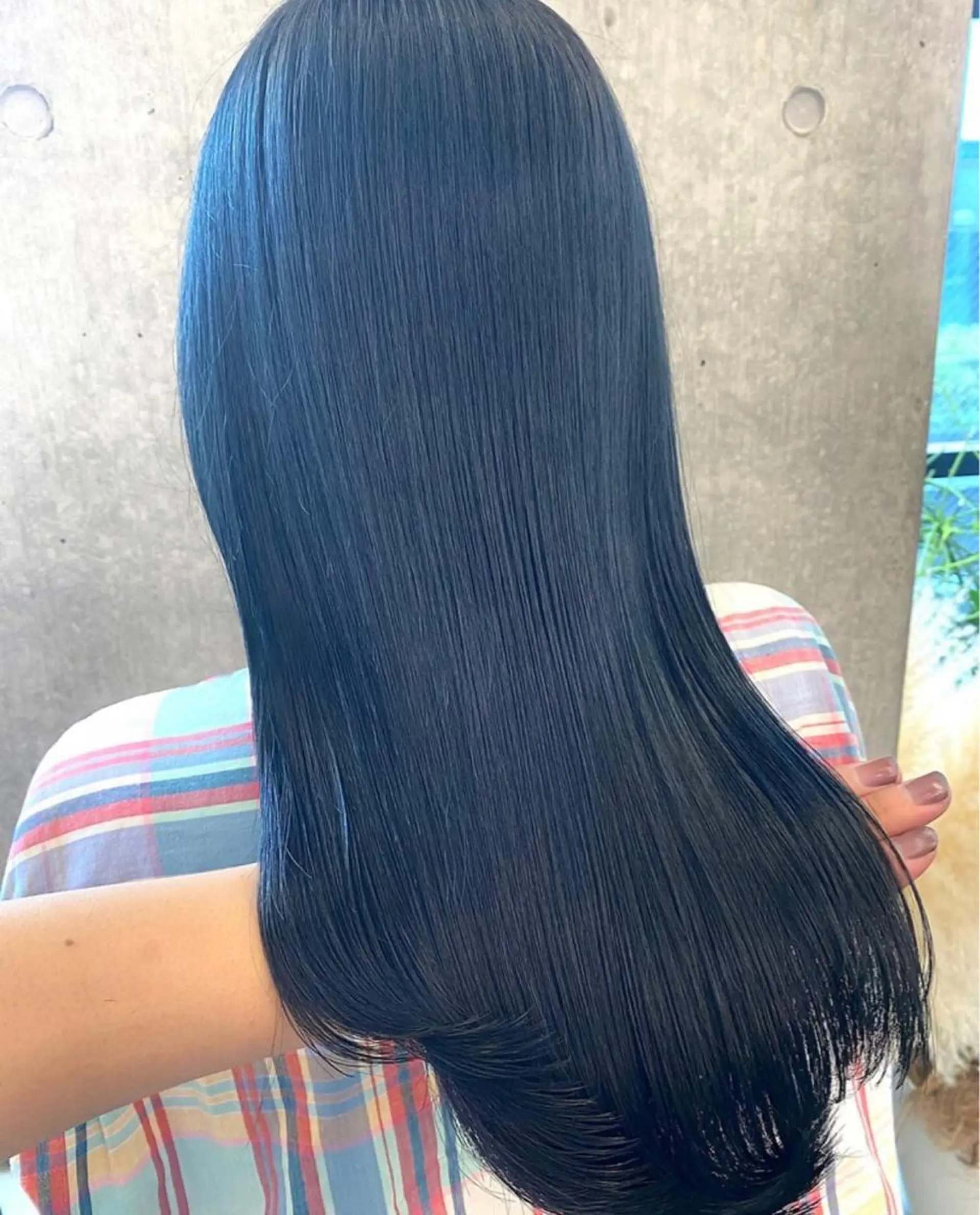 カラー 黒髪 ブリーチ ブルーカラー ブルーブラック ブリーチなしカラー カット ヘアカラー 縮毛矯正 トリートメント SALOWIN原宿AROA店所属・顔まわり神カット✂︎ 齋藤雄大【表参道】のヘアスタイル