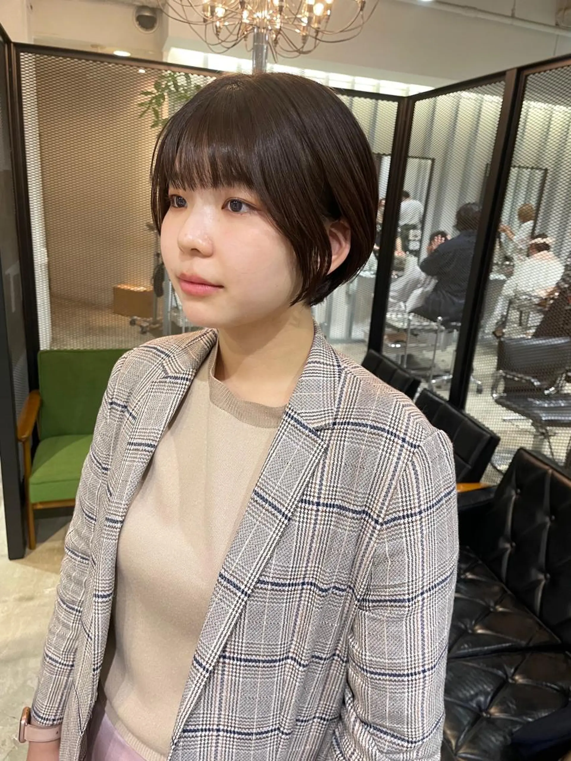 ショート カラー ショートボブ アッシュ アッシュブラウン ブラウンカラー ボブ 栄/ウルフ/レイヤー RIHOのヘアスタイル