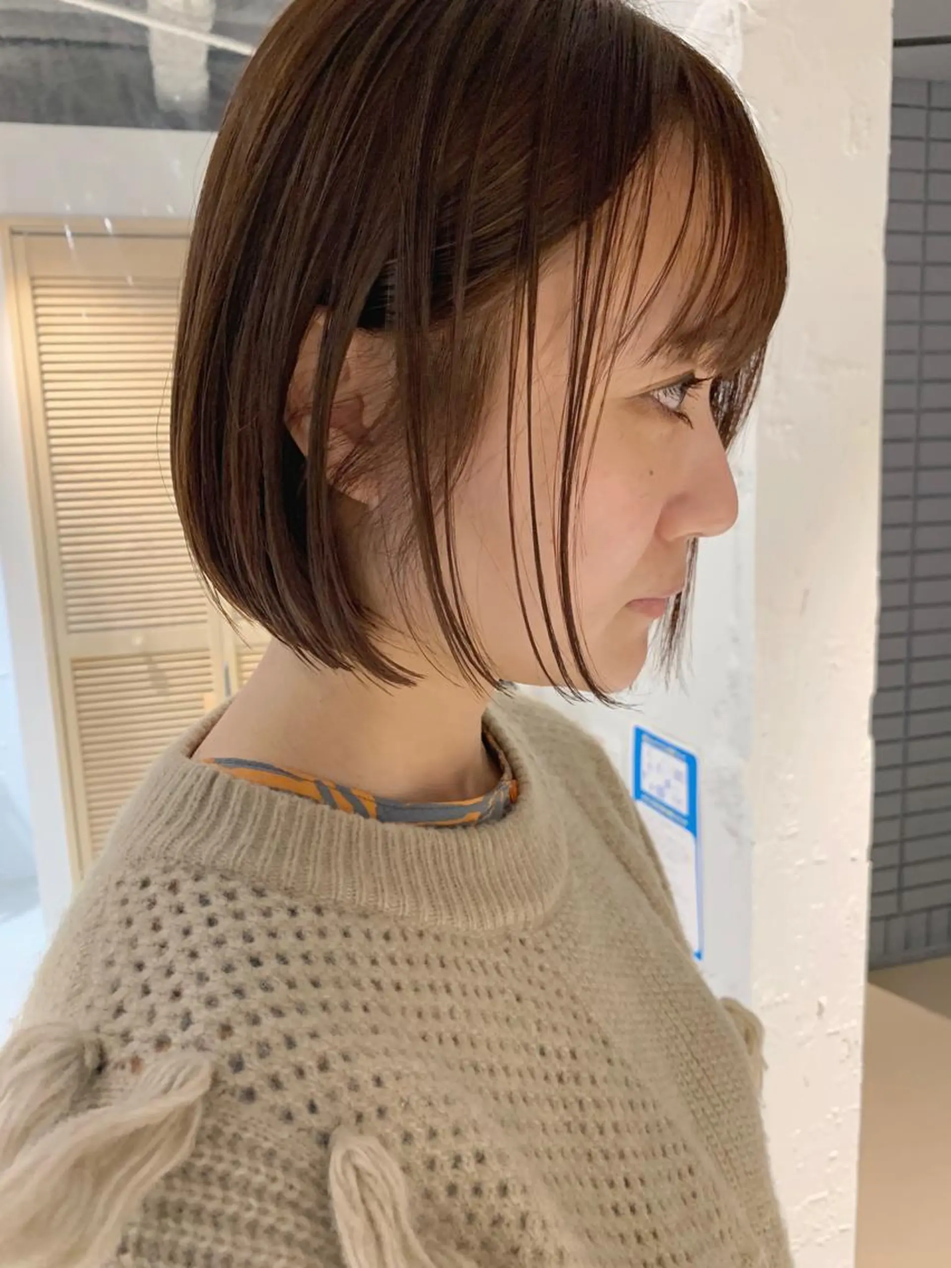 ショート カラー オレンジ カット ヘアカラー iet.所属・ウルフ/ボブ/耳ツボ ジュエリー◎ricoのヘアスタイル