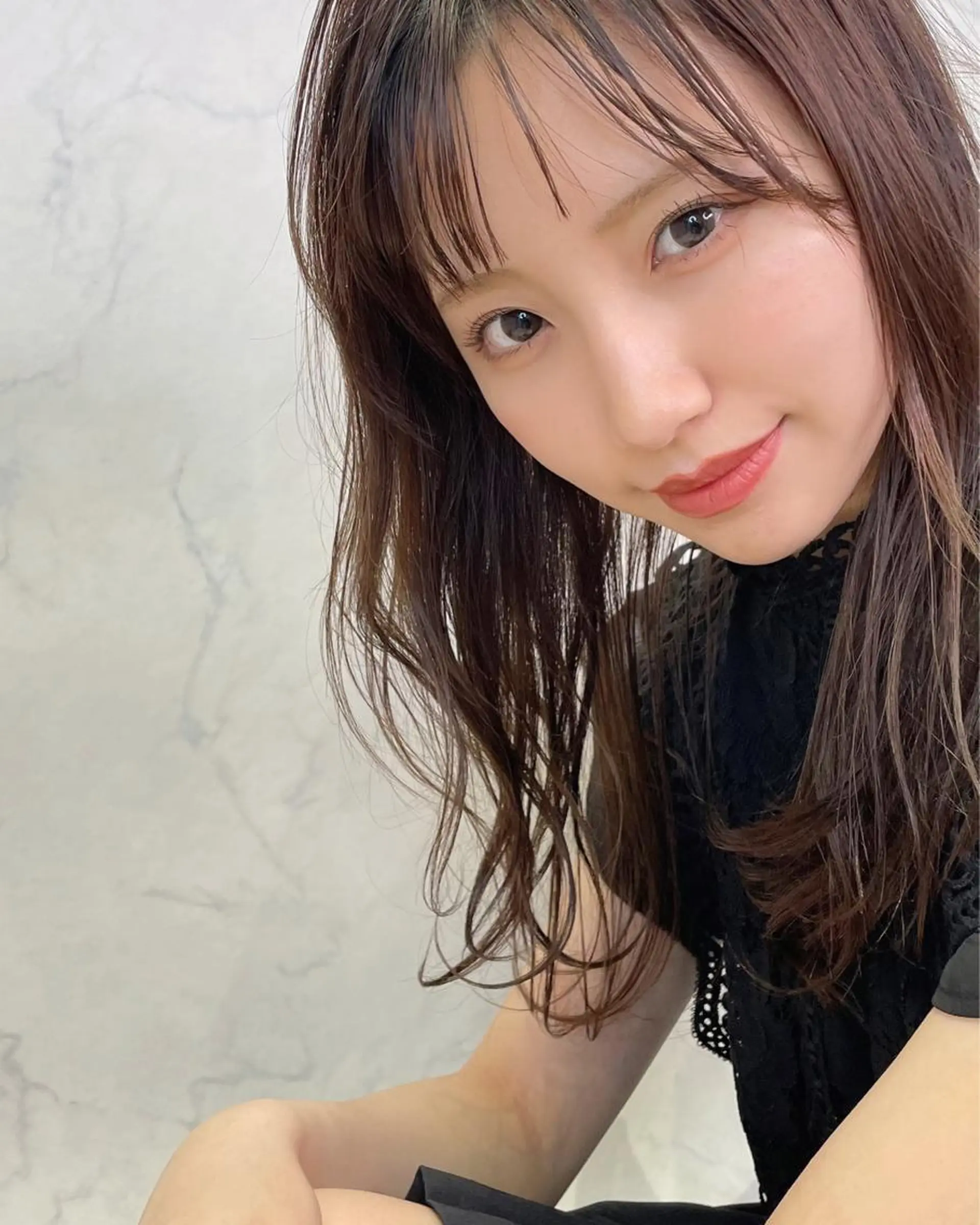 ミディアム カット ヘアカラー チダアキフミ Ash大森のヘアスタイル