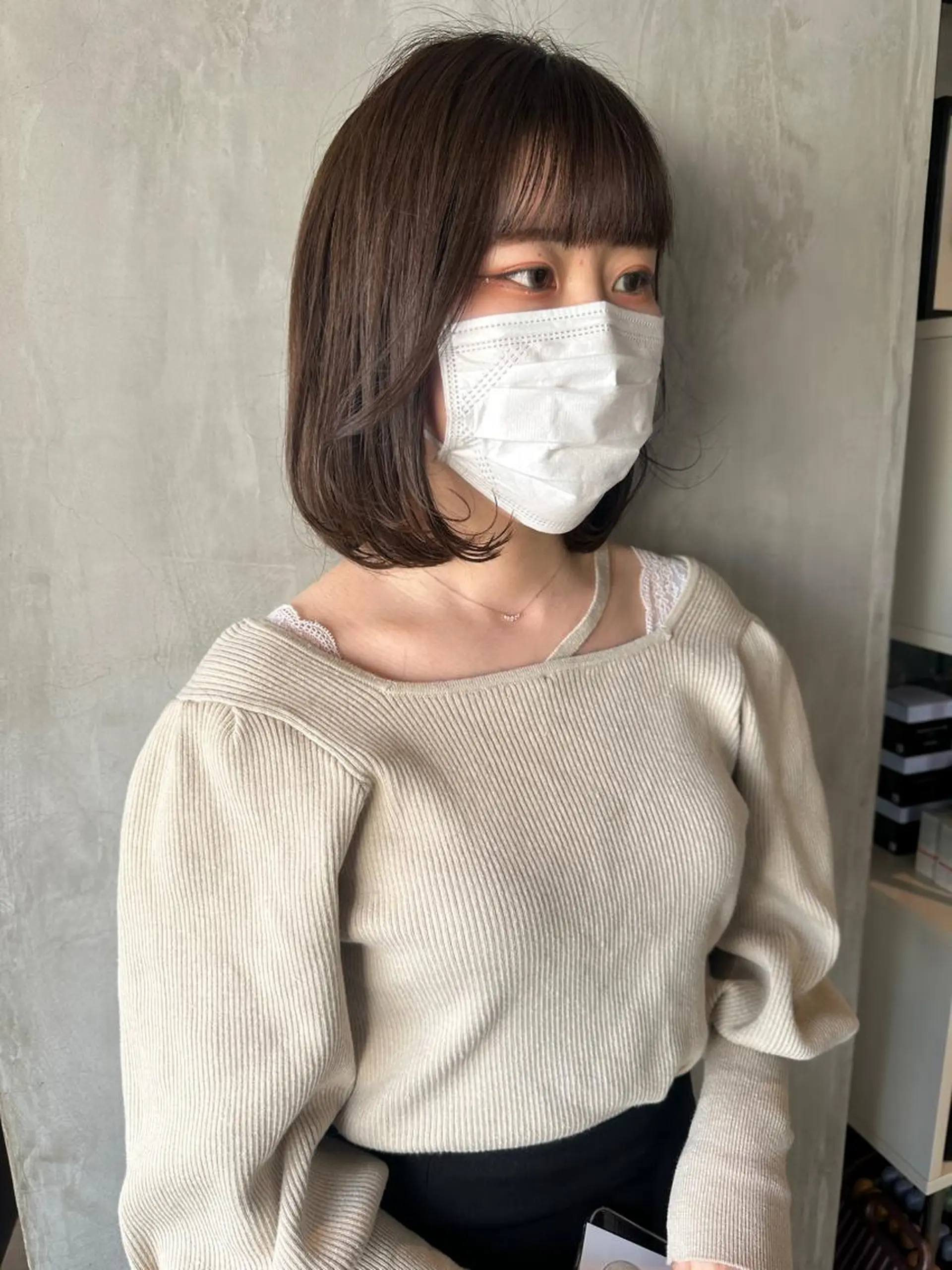 ショート カラー ヘアアレンジ アッシュ アッシュブラウン ブラウンカラー カット ヘアカラー トリートメント ヘアセット stylist/蛯谷 珠里のヘアスタイル