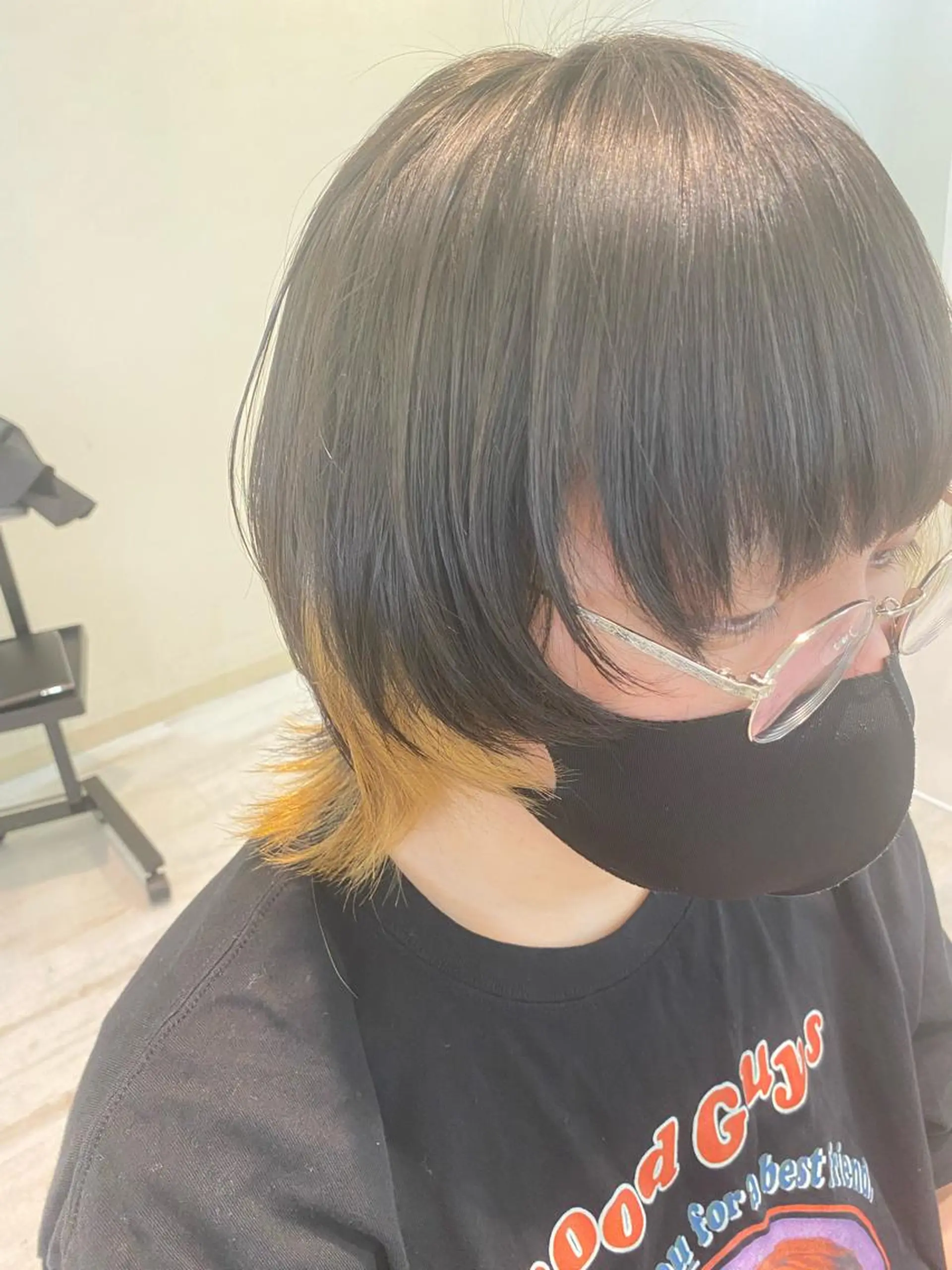 ミディアム ベージュ/インナー カラー🤍Rieのヘアスタイル