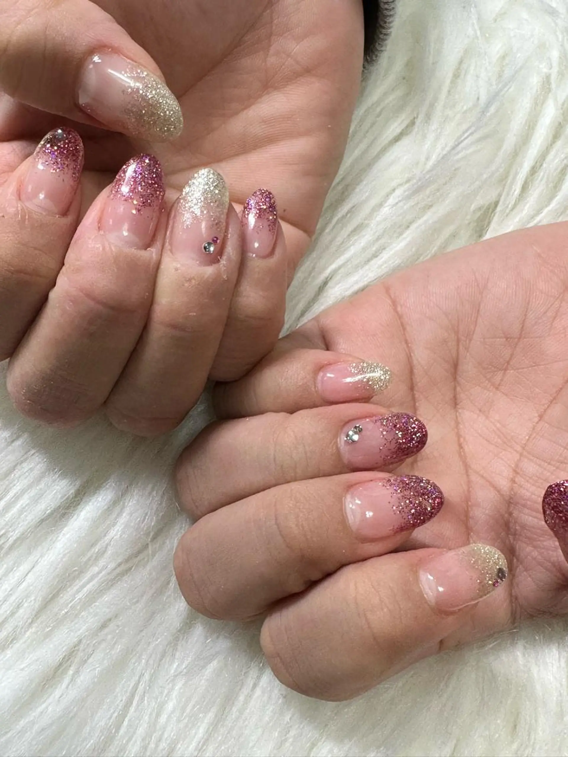 ネイル ラメ(グリッター) ネイルケアサロン Campanulaのネイルデザイン