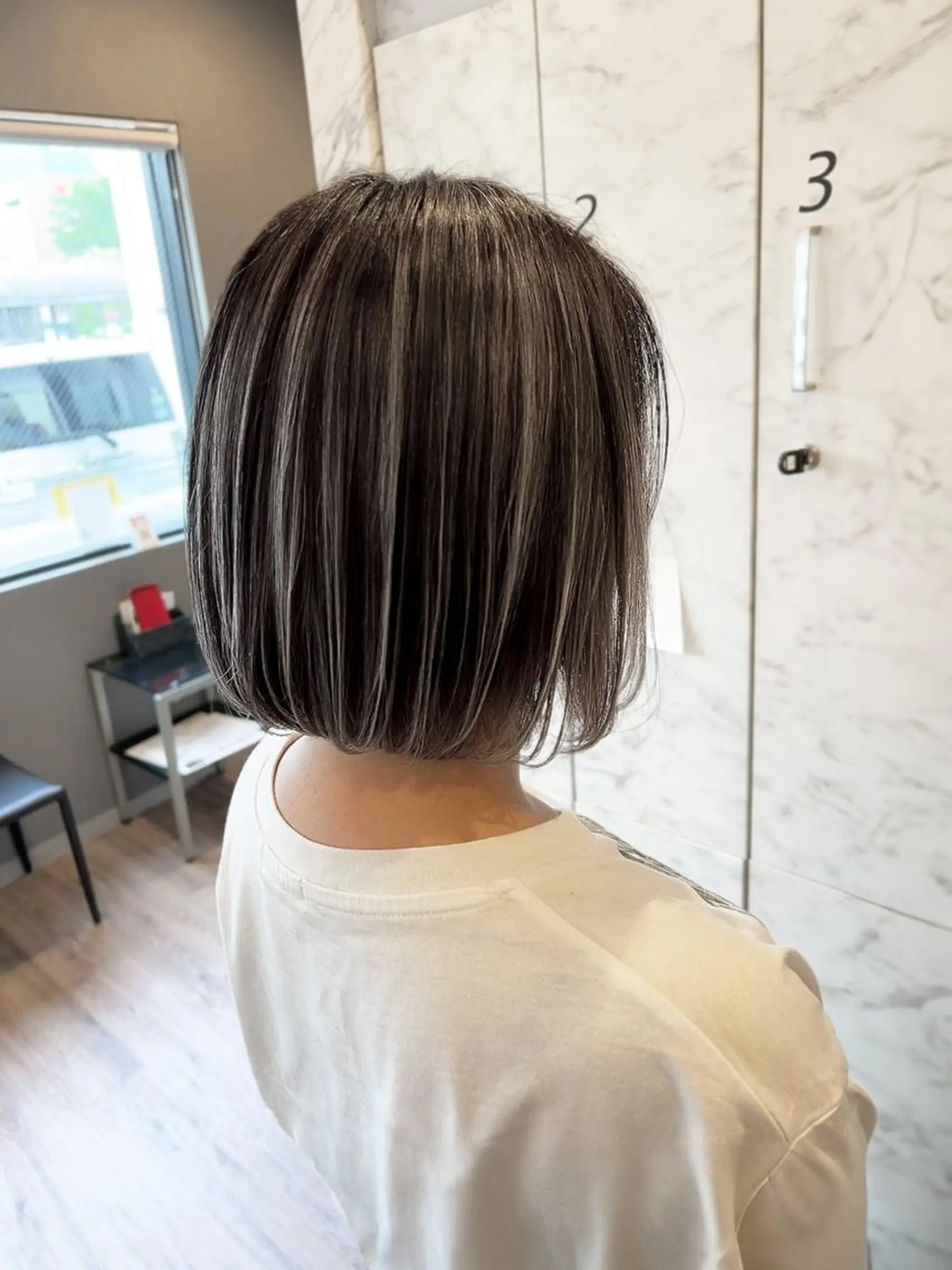 ショート カラー ハイライトカラー ハイライト ヘアカラー トリートメント 高橋成海⚡️透明感/ ブリーチデザイン⚡️のヘアスタイル