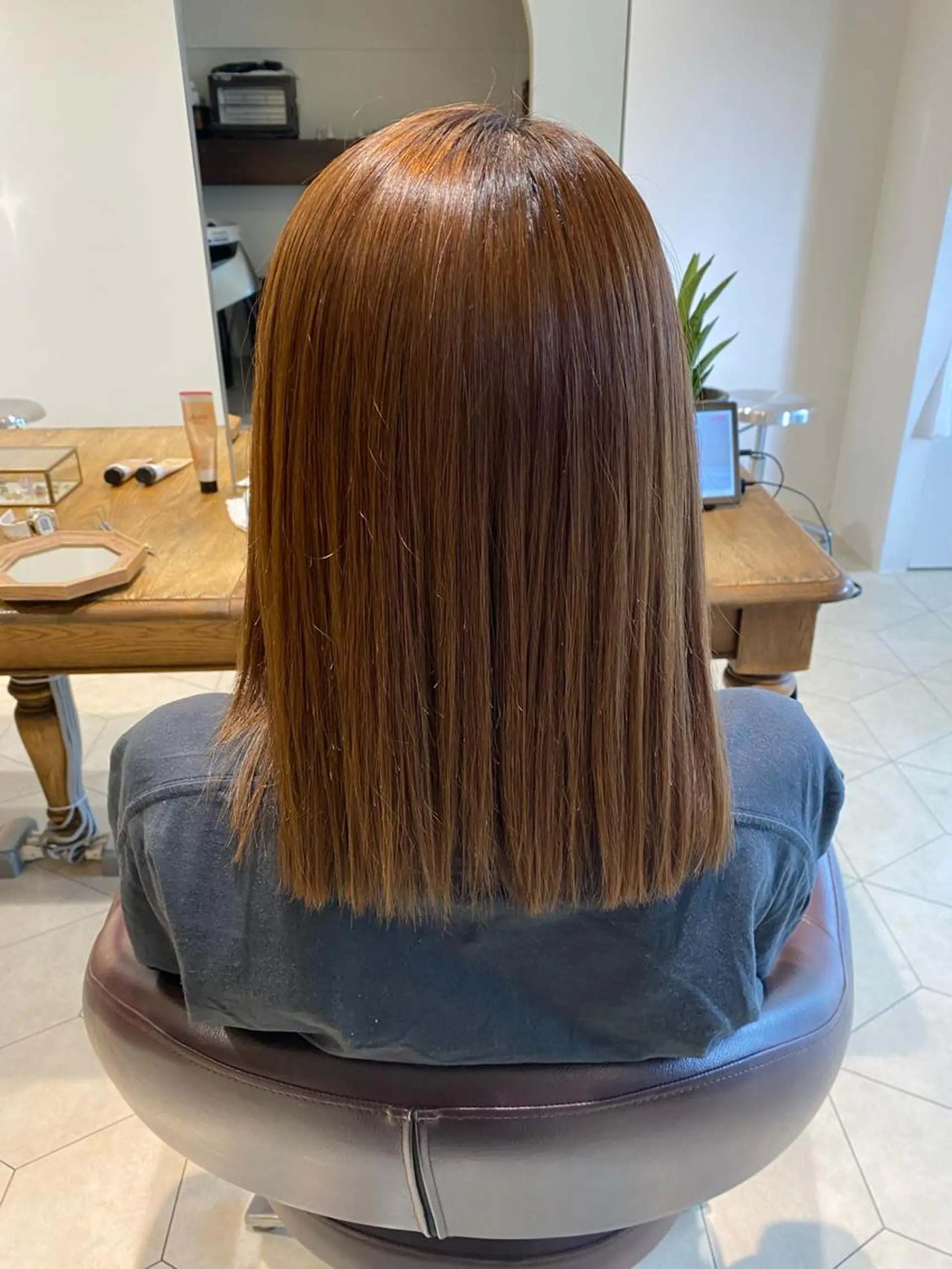 ミディアム トリートメント 大倉 未波のヘアスタイル
