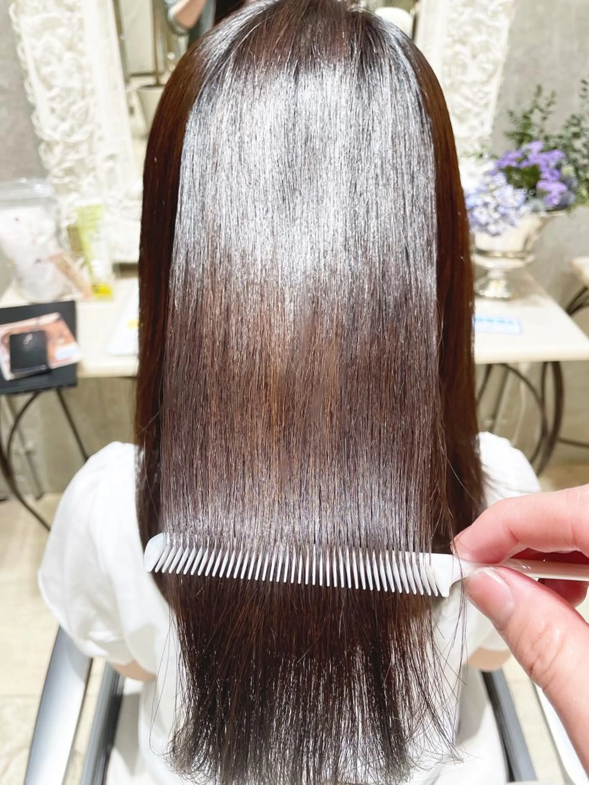 セミロング カラー トリートメント KURO/韓国ヘア /レイヤーカットのヘアスタイル