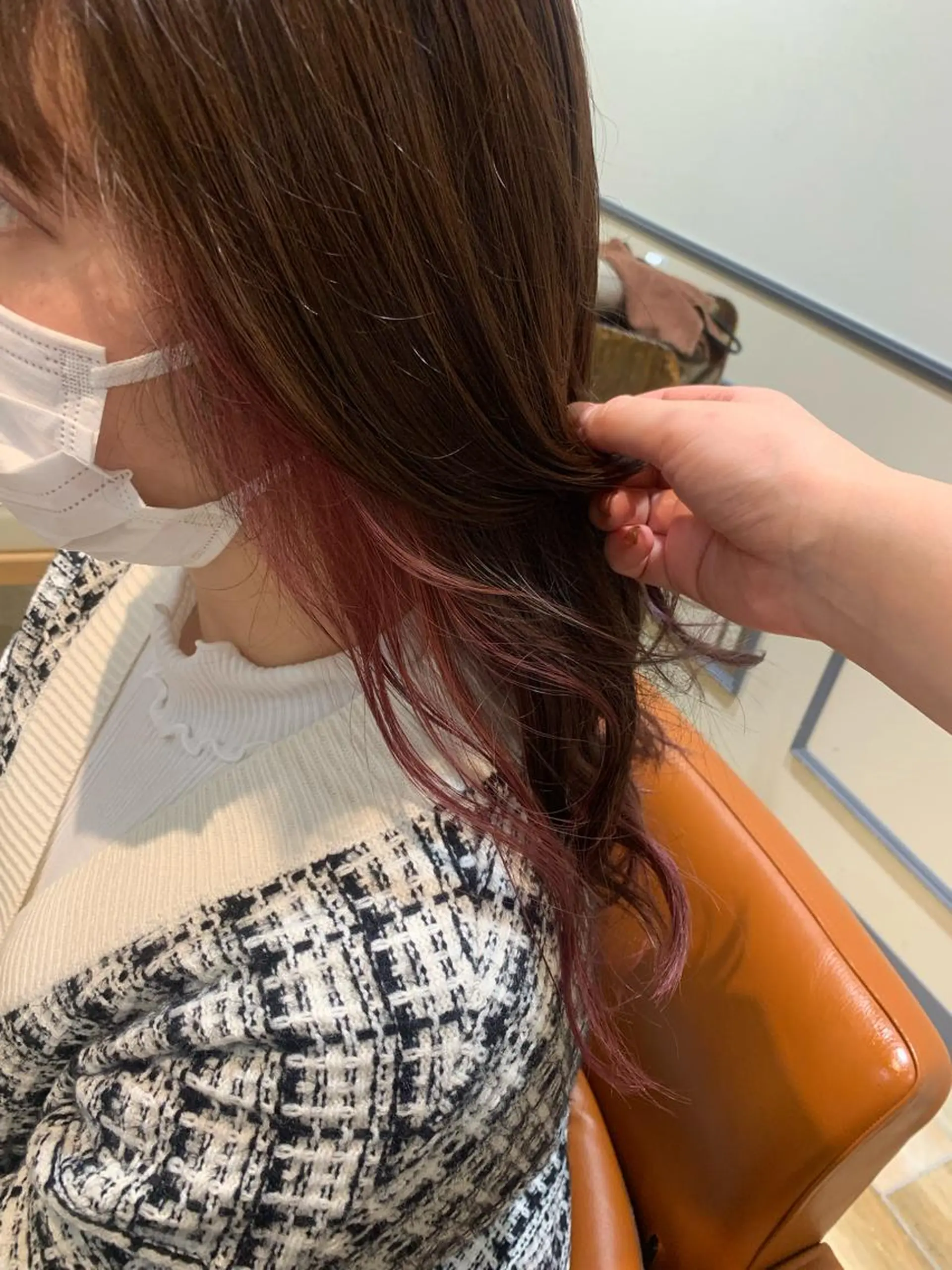 カラー ピンクカラー 須藤 向日葵のヘアスタイル