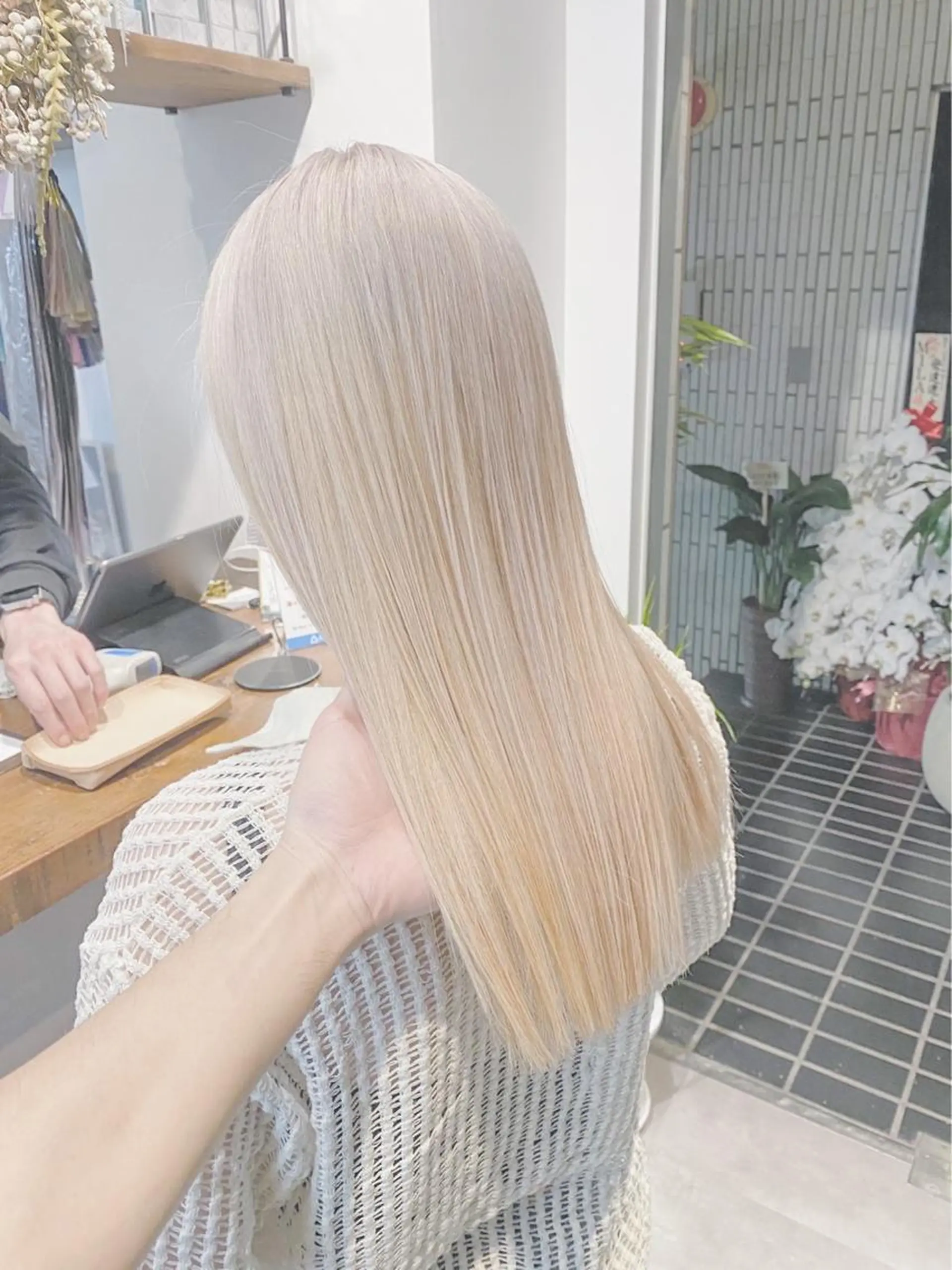 ロング カラー ヘアカラー トリートメント 韓国系ダブルカラー✨ ハイライト専門✨春日のヘアスタイル