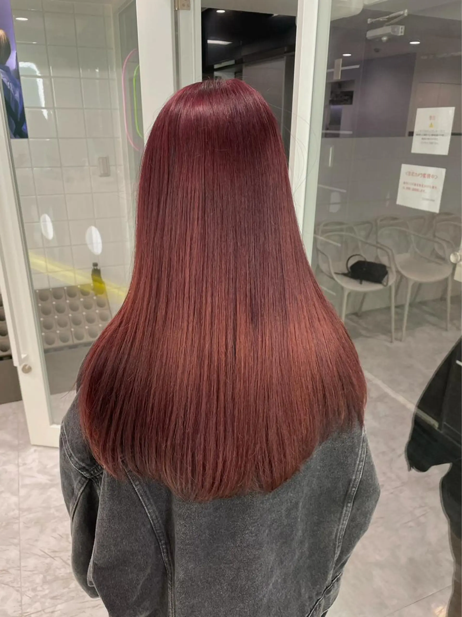 ミディアム カット トリートメント ヘッドスパ ヘアセット ❤︎ワンホンガーリー なハイトーンヘア❤︎のヘアスタイル