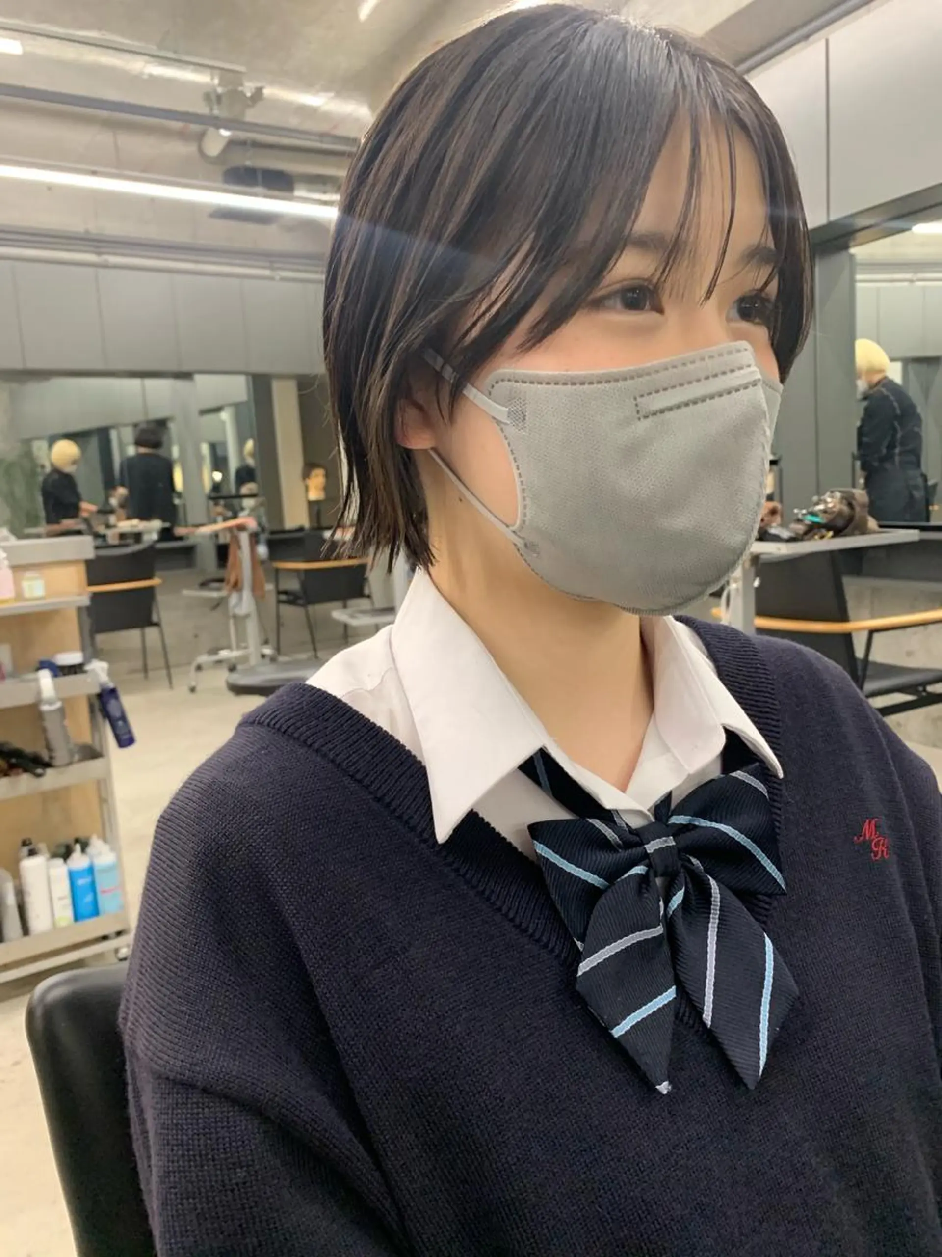 ショート ボブ 顔周りカット 伸ばしかけ ショートヘア カット ヘアカラー トリートメント sakoda shunkiのヘアスタイル