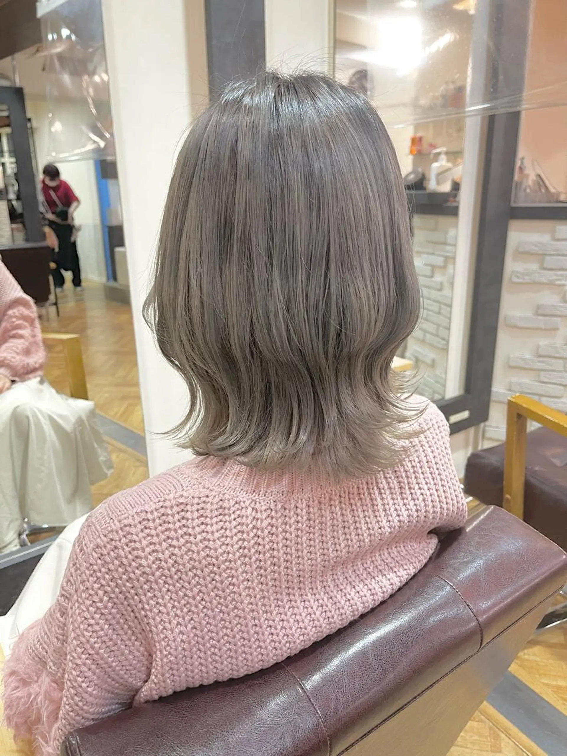 ミディアム 髪質改善＆艶カラー Zina💋池袋のヘアスタイル