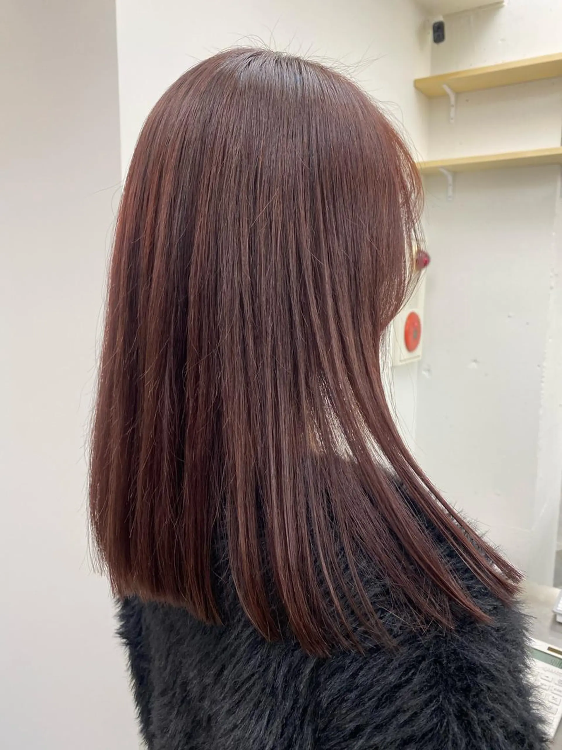 セミロング カラー ブラウンカラー ピンクカラー ピンクブラウン 💫お呼ばれヘア💫 髪質改善✨トモエ市川のヘアスタイル