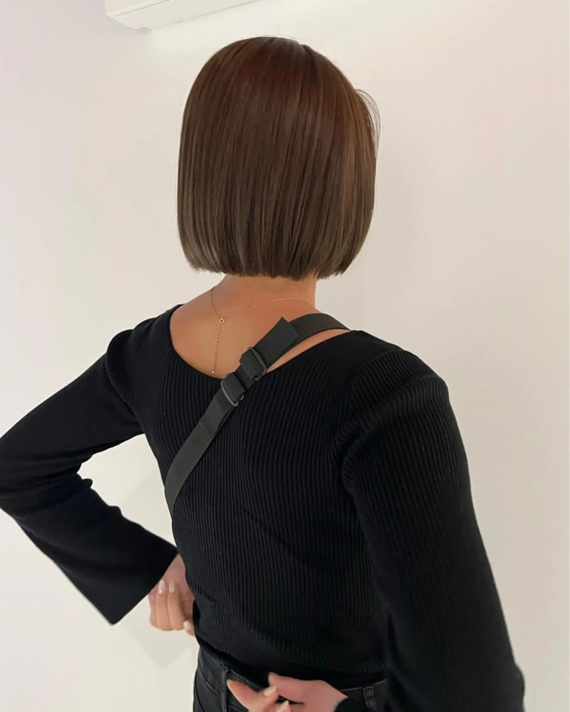ショート 伸ばしかけ カット io濱川 遥のヘアスタイル