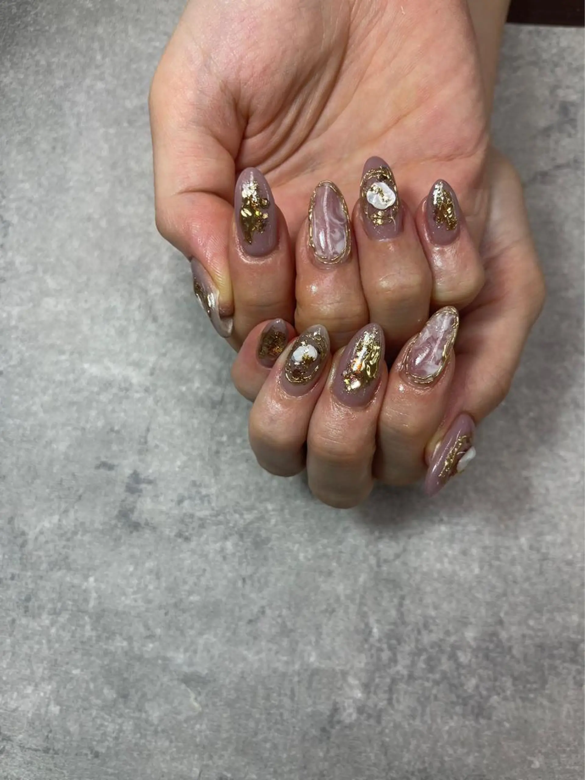 ネイル アートネイル フレンチネイル ジェルネイル ガラスフレンチ グラデーション ハンドネイル ハンドケア FASTNAIL PLUS 新宿店のネイルデザイン