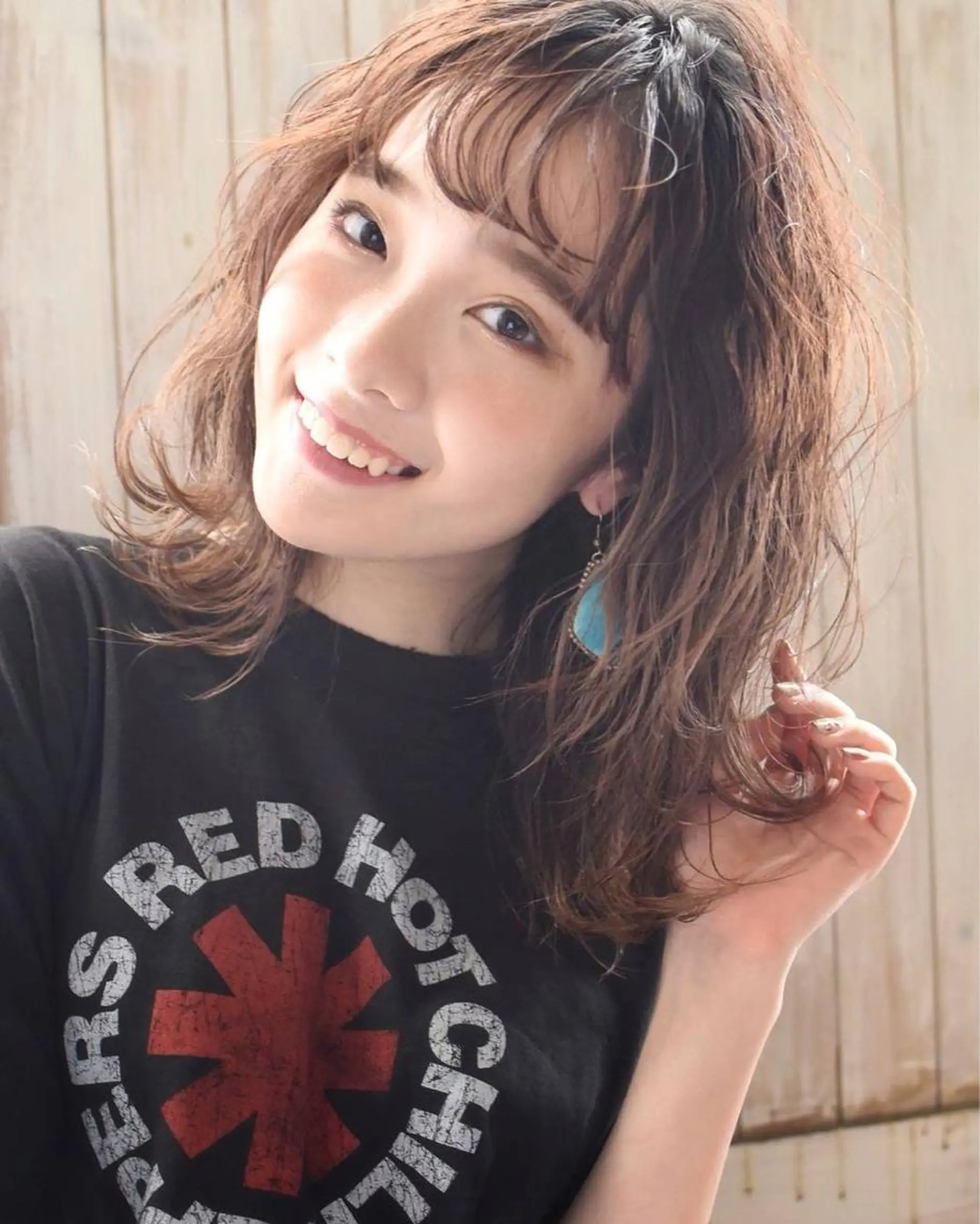 ミディアム カラー ヘアアレンジ カット ヘアカラー トリートメント 南堀江🌿パーマ Tetsu【テツ】のヘアスタイル