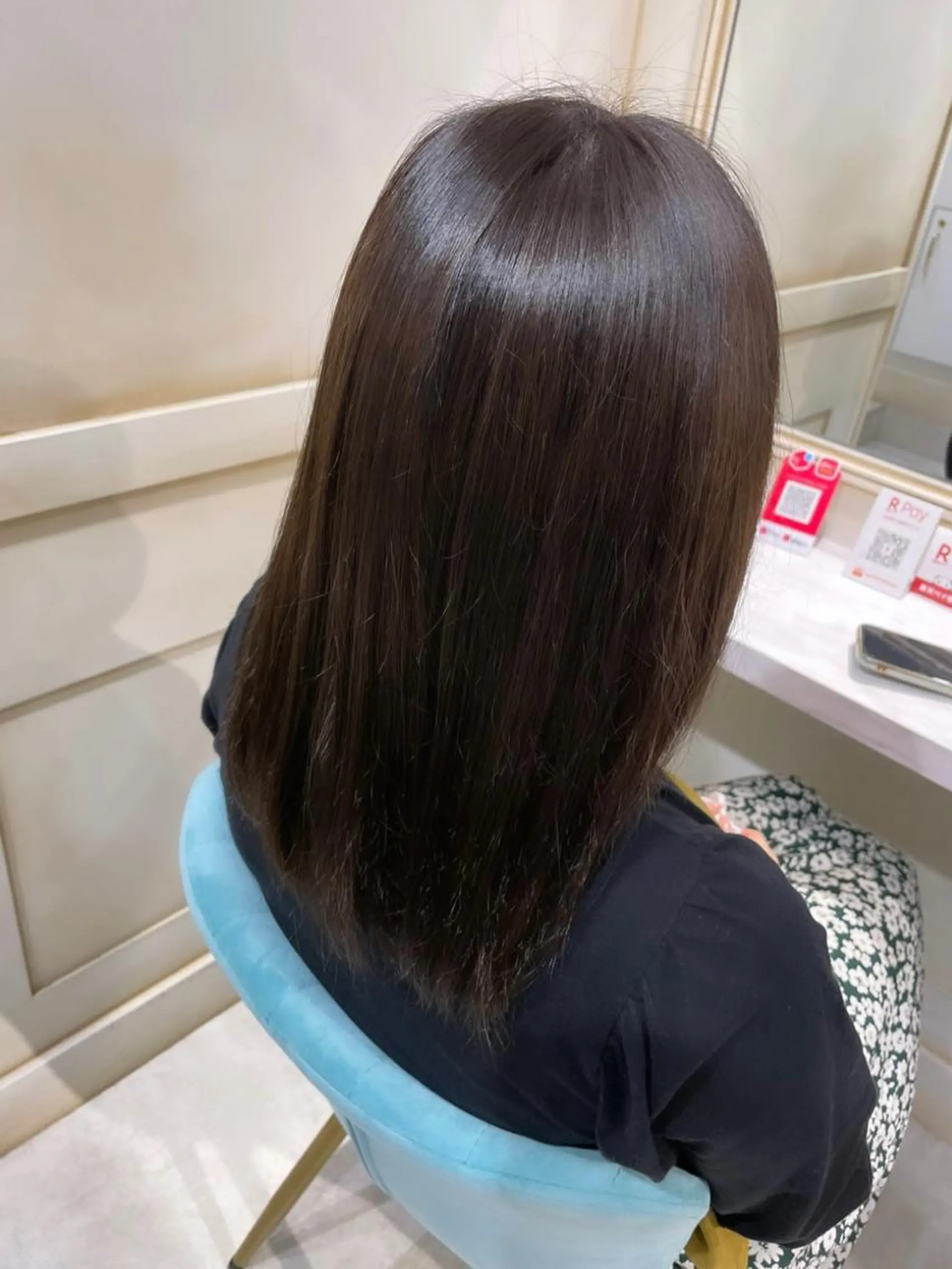 セミロング カラー ブリーチ 透明感カラー ブリーチなしカラー 🌷ピンク/韓国風 暖色カラー ゆい🌷のヘアスタイル