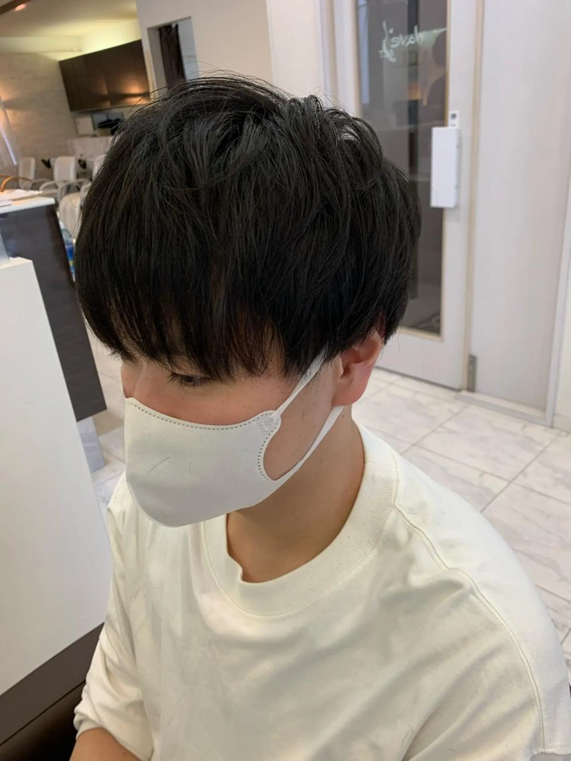 ショート メンズ RIKA💙パーマ 艶カラー💙のヘアスタイル