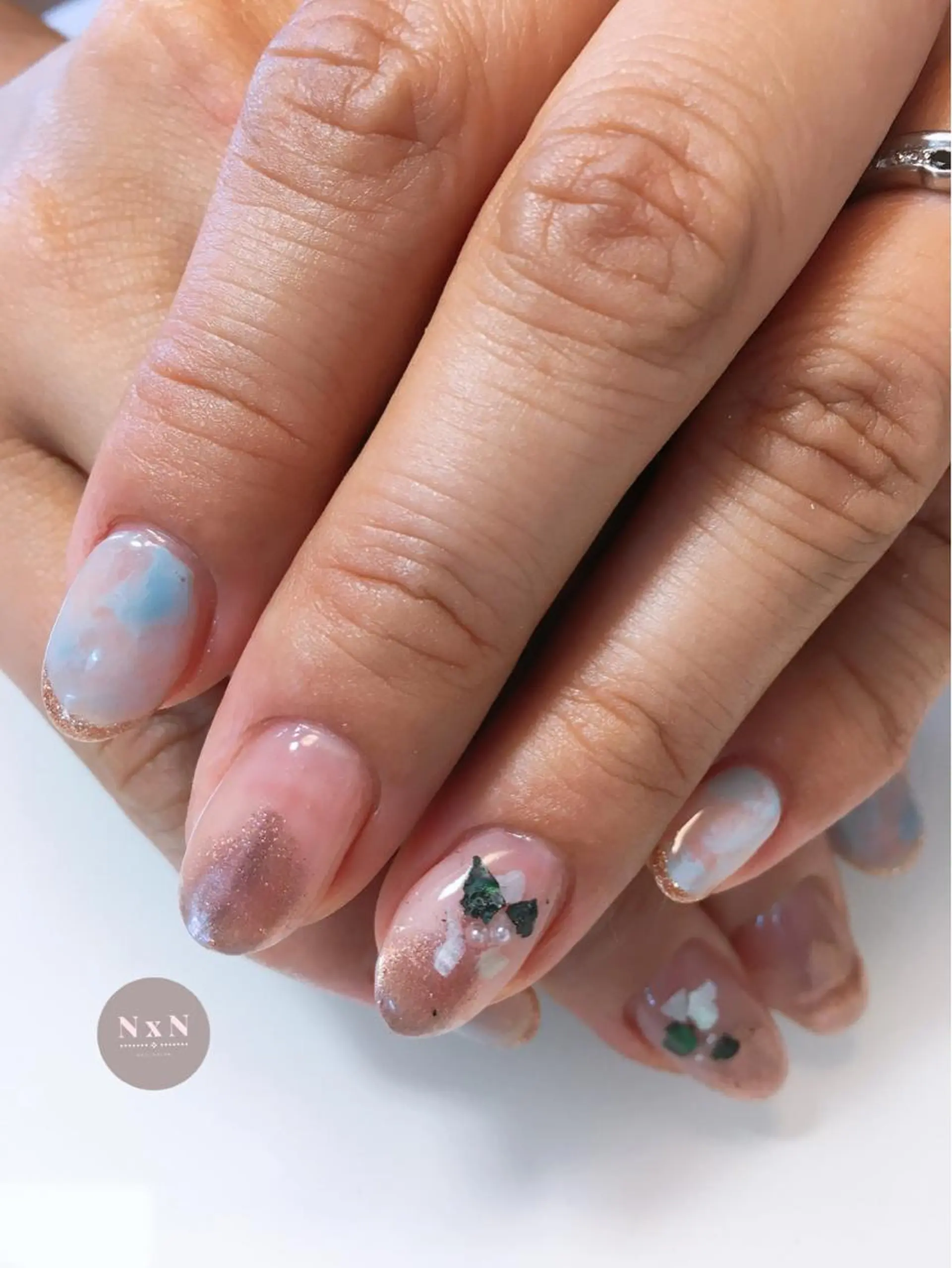 ネイル ジェルネイル ぷっくりネイル nail salon N×Nのネイルデザイン