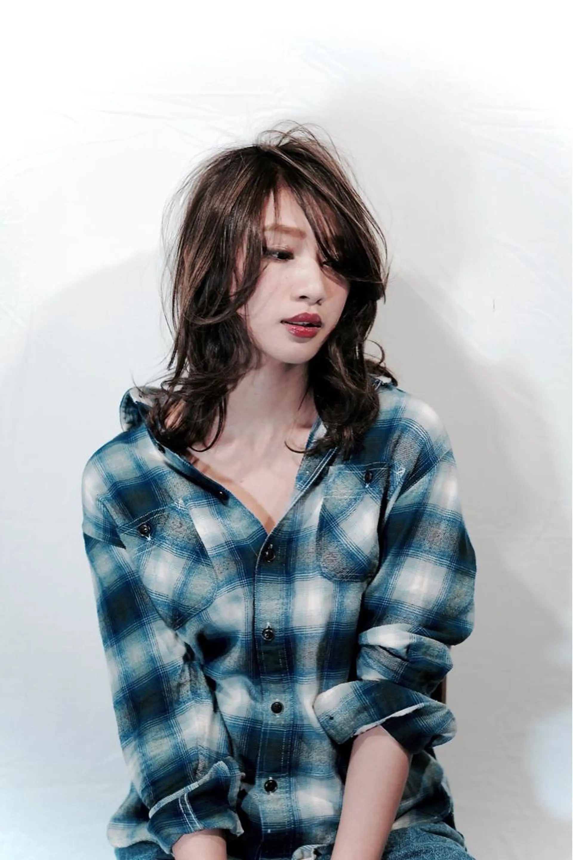 ミディアム カラー パーマ カット ヘアカラー 縮毛矯正 トリートメント 🏅髪質改善🏅店長 鈴木淳平のヘアスタイル