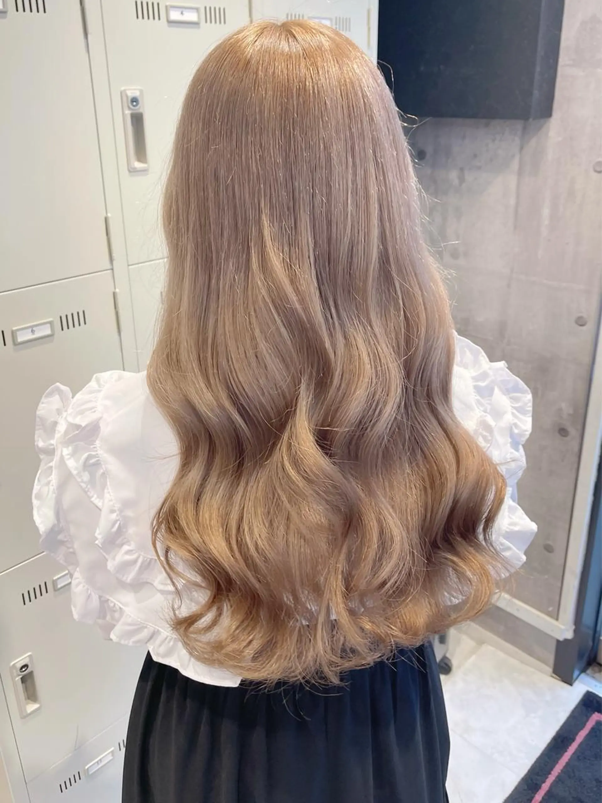 ロング カラー パーマ ヘアアレンジ メンズ キッズ ネイル マツエク・マツパ アイブロウ 🎀韓国スタイル YURINA🎀のヘアスタイル