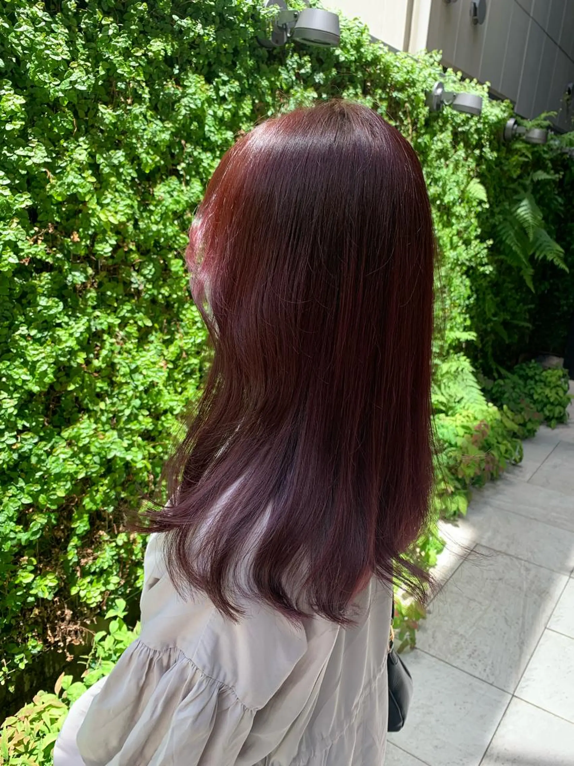 セミロング 髪質改善 ヘアカラー トリートメント LITTLE _KATOのヘアスタイル