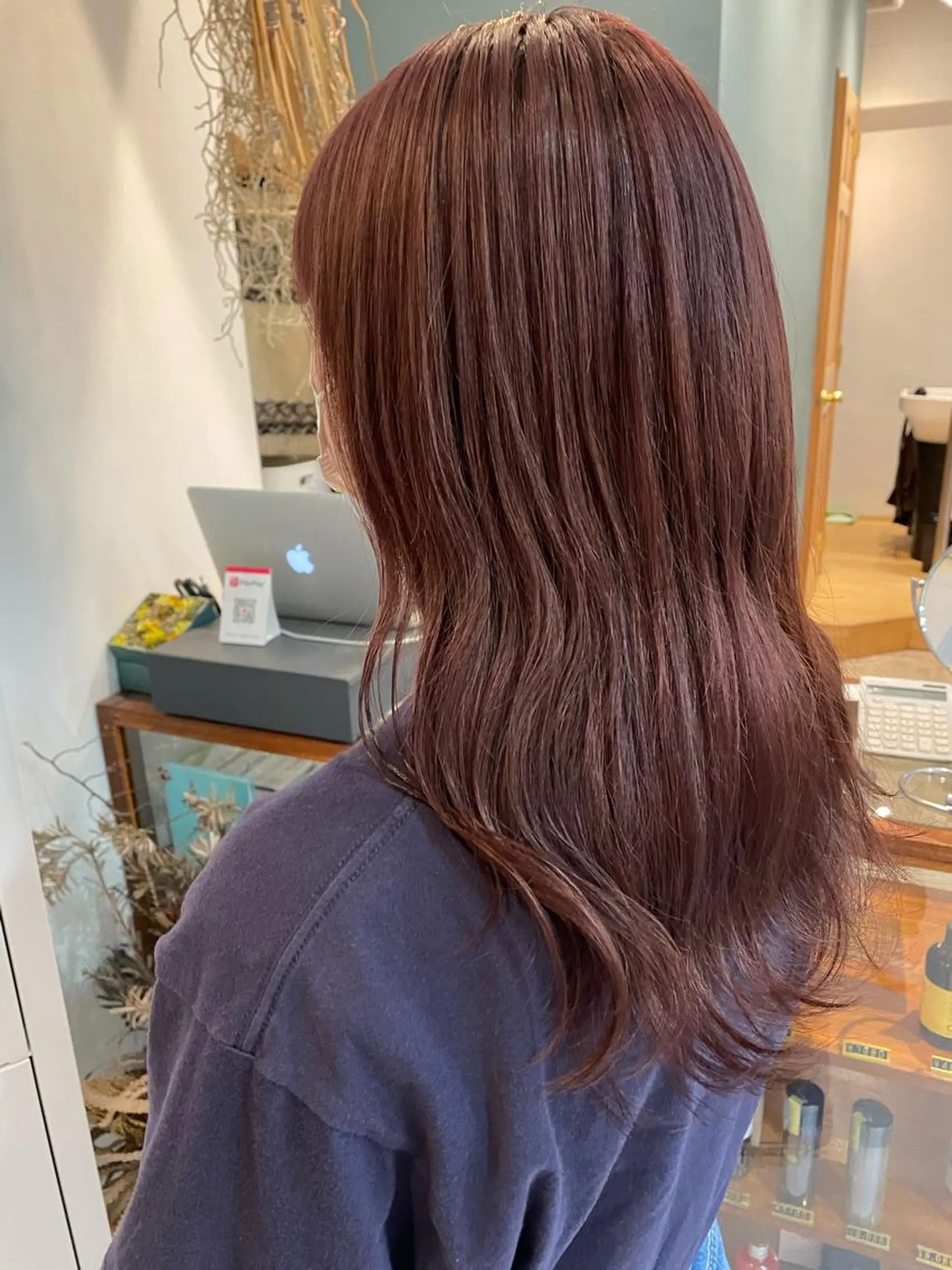 セミロング カラー ブリーチ ラベンダーカラー ラベンダーピンク ピンクカラー ヘアカラー トリートメント 中目黒🌼 🌼ハナのヘアスタイル