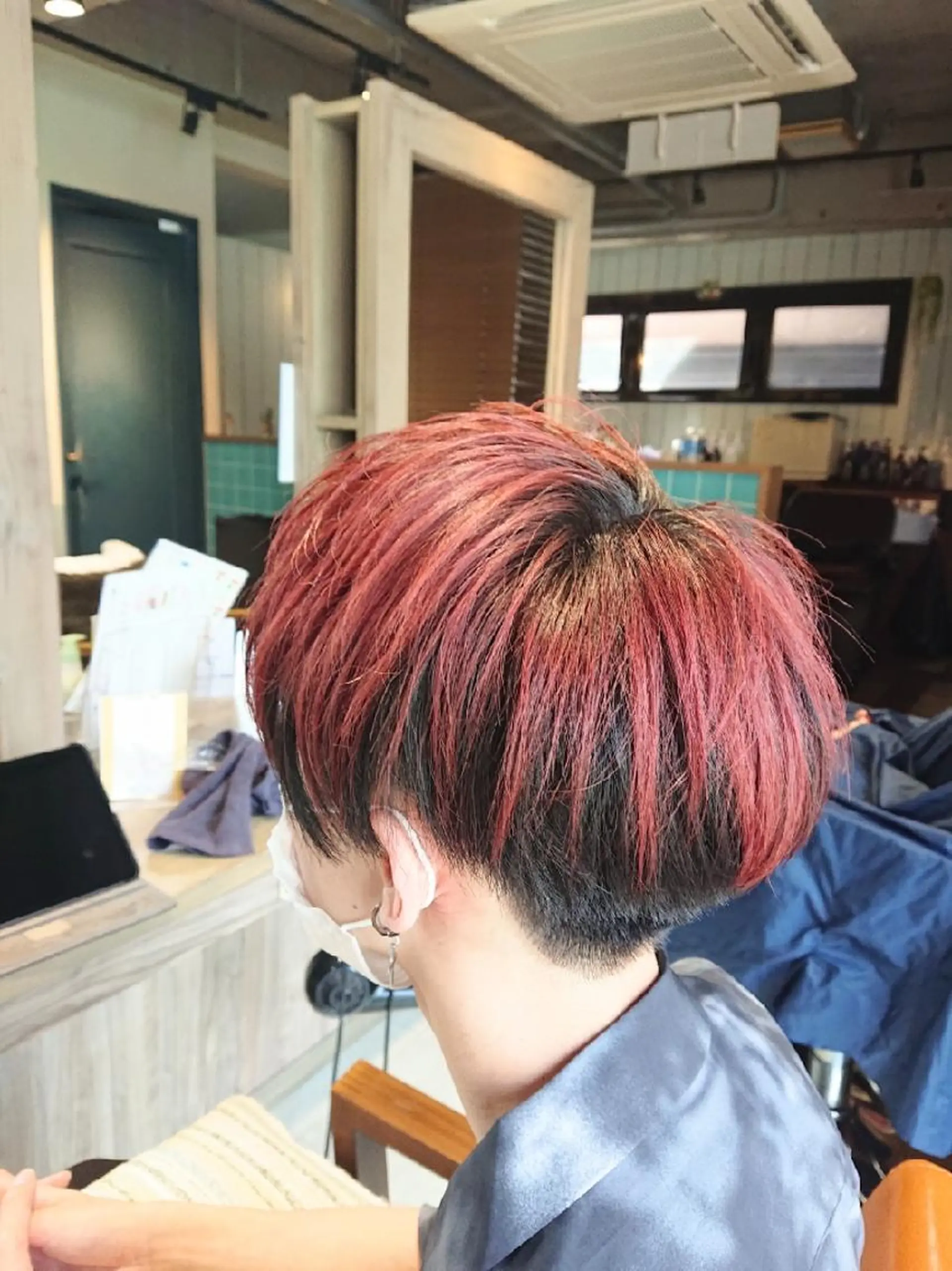 ショート メンズ カット ヘアカラー トリートメント alushe 岡 陽子のヘアスタイル