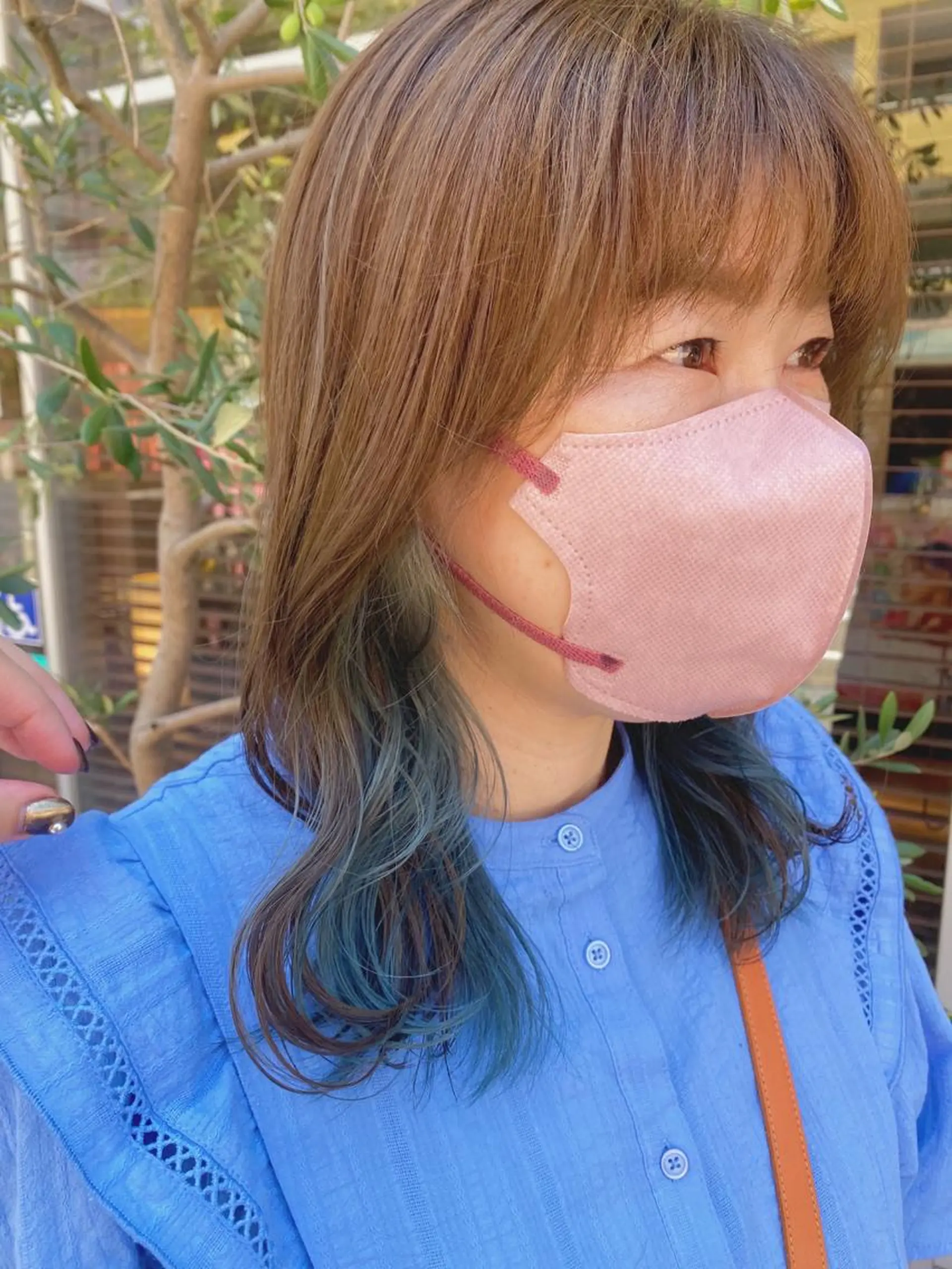 ミディアム ヘアカラー トリートメント maika /layer cutのヘアスタイル