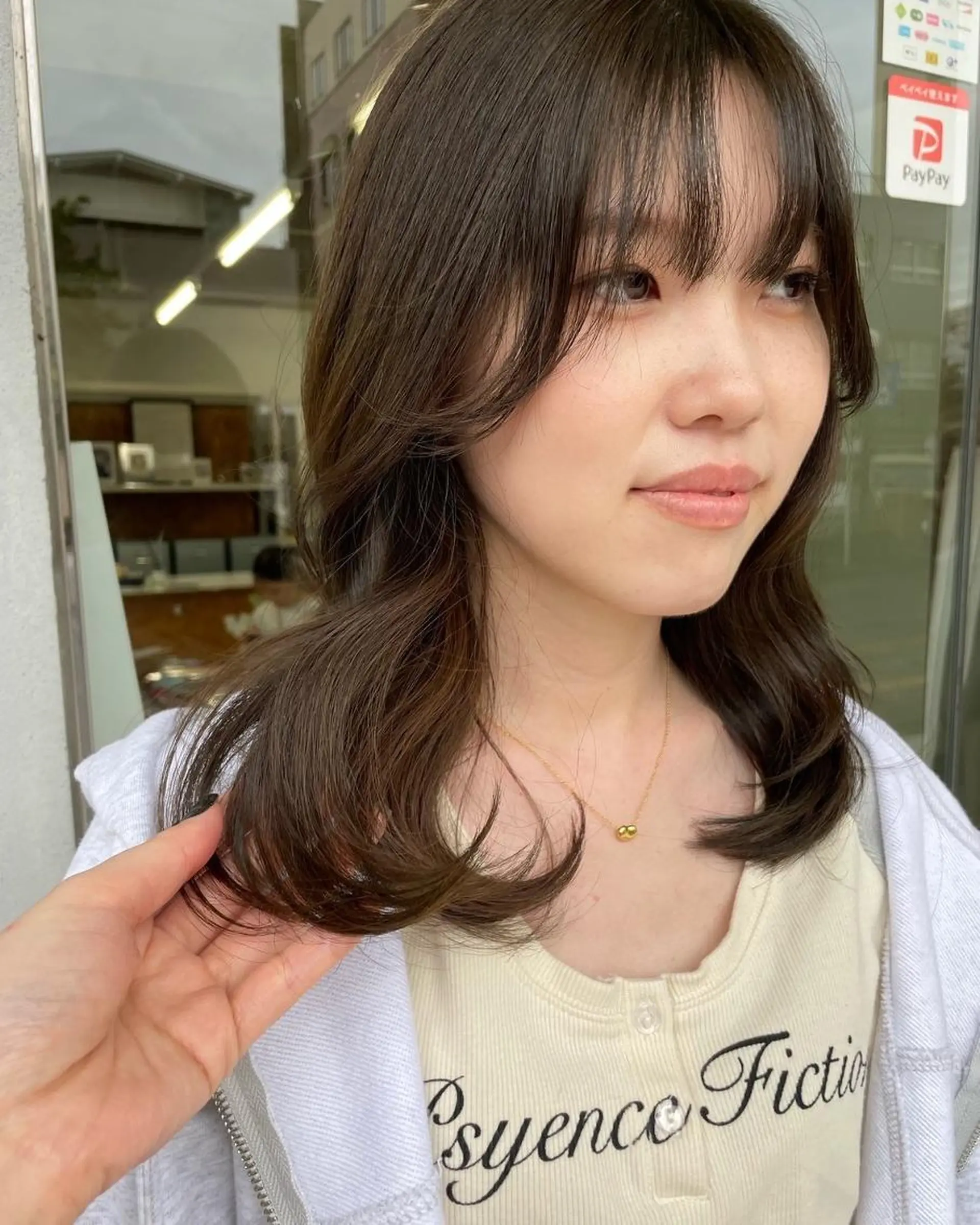 カラー セミロング カット ヘアカラー アイカ🩰 in./イン熊谷のヘアスタイル